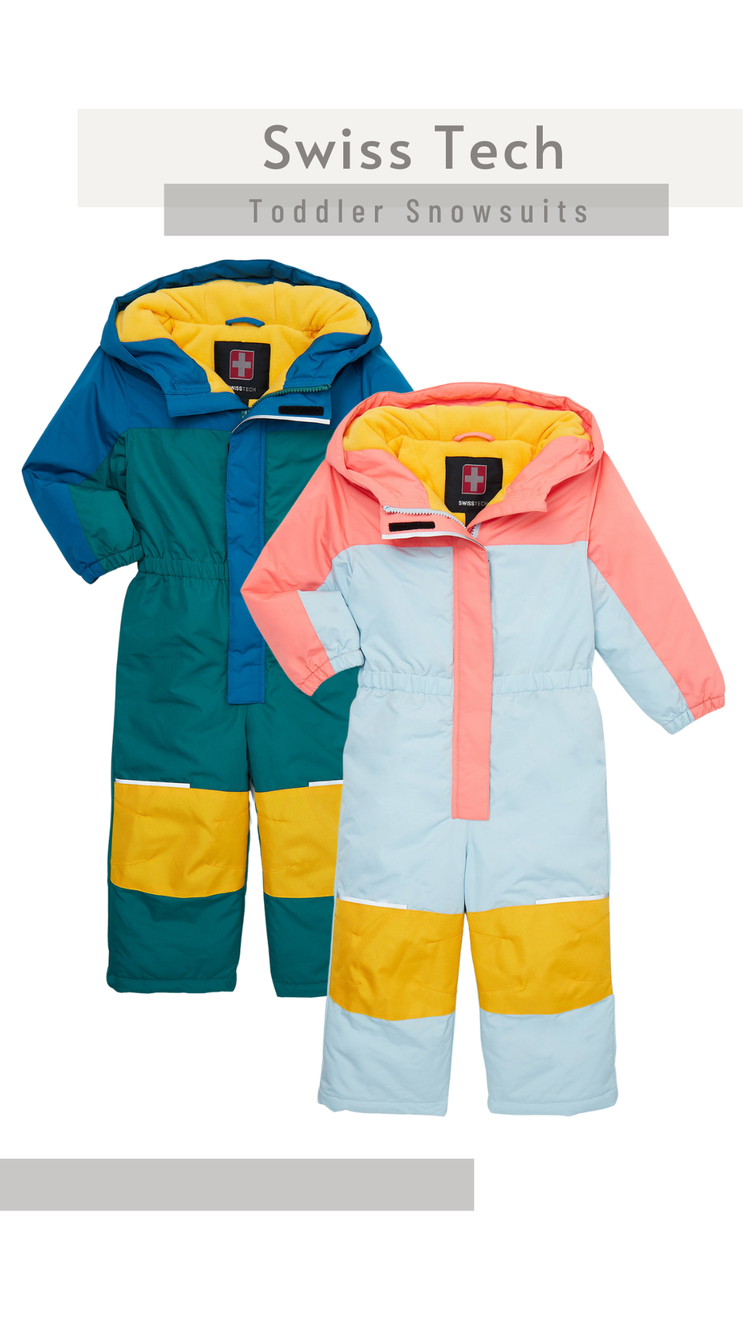 Swiss Tech Toddler Snowsuits