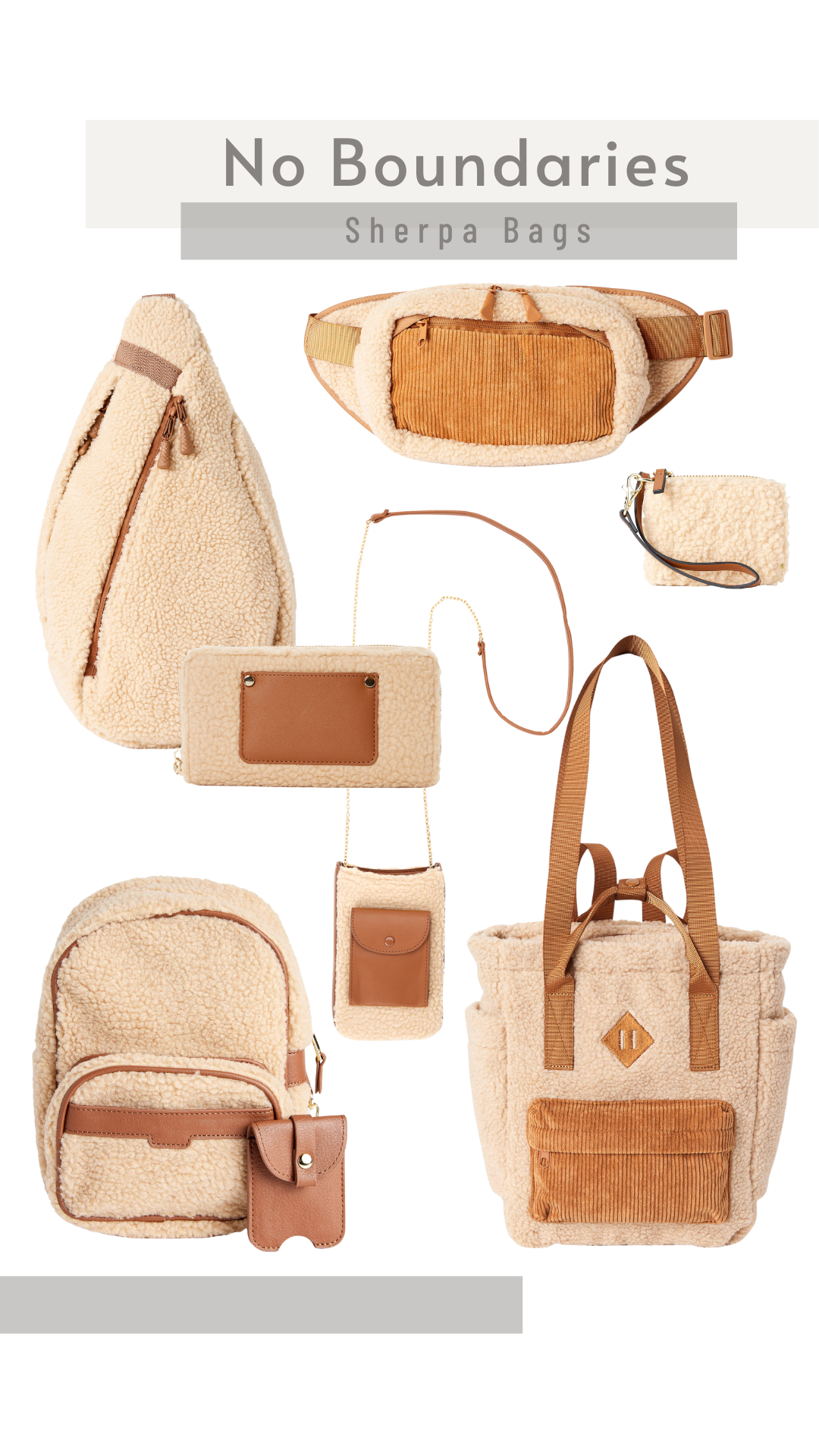 No Boundaries Sherpa Bags