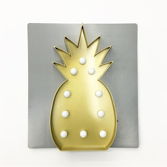 Gold Pineapple Marquee Light