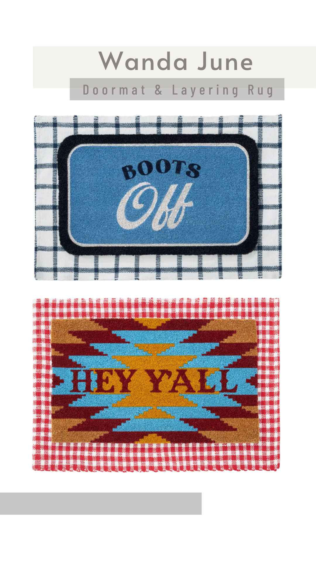 Wanda June Doormat Sets by Miranda Lambert at Walmart