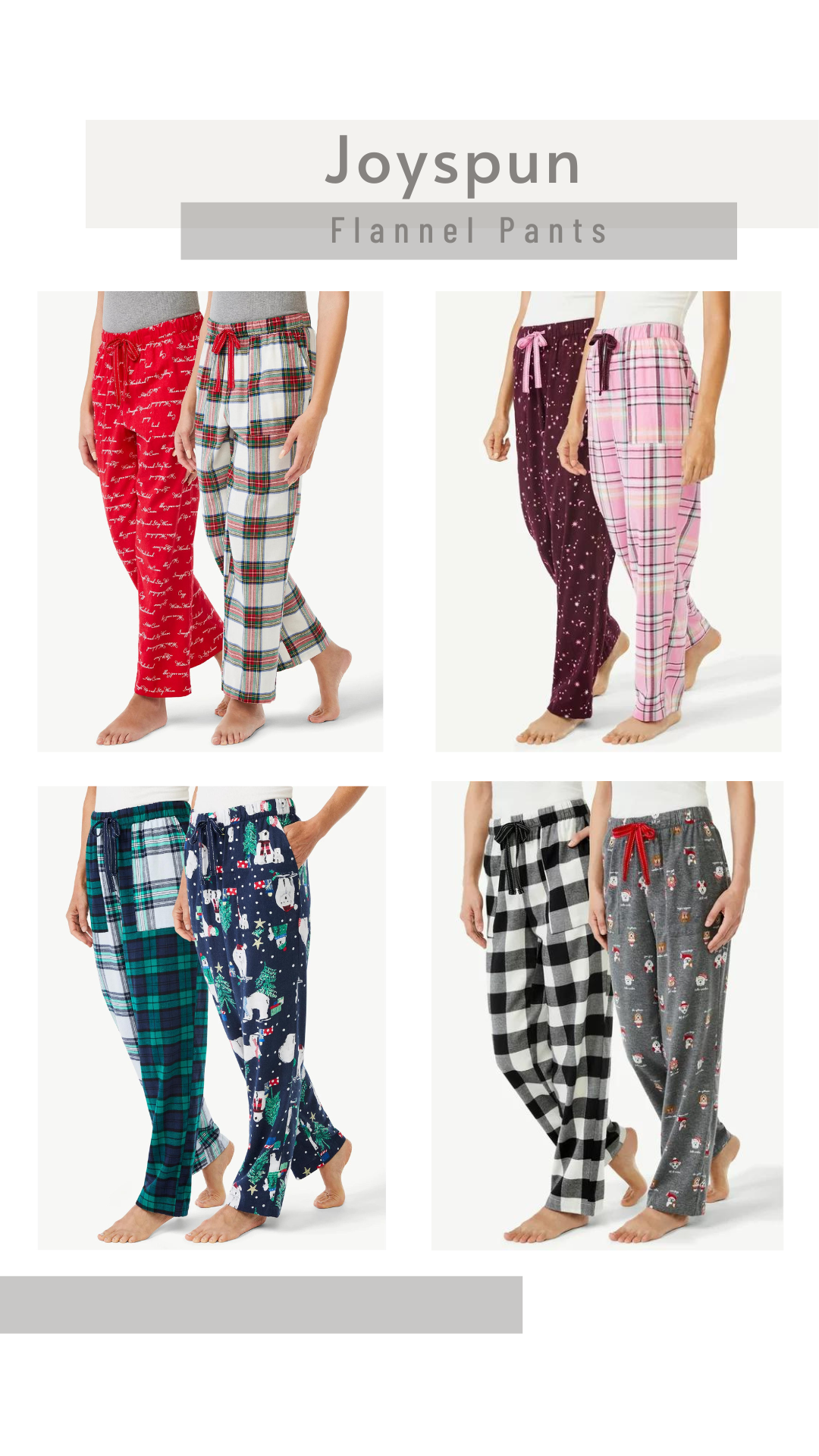 Joyspun Flannel Lounge Pants