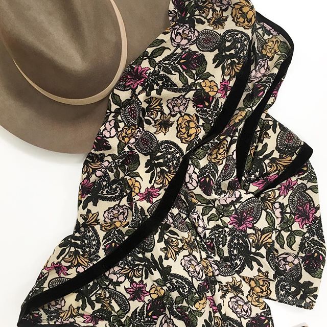Faded Glory Kimono and Wool Hat
