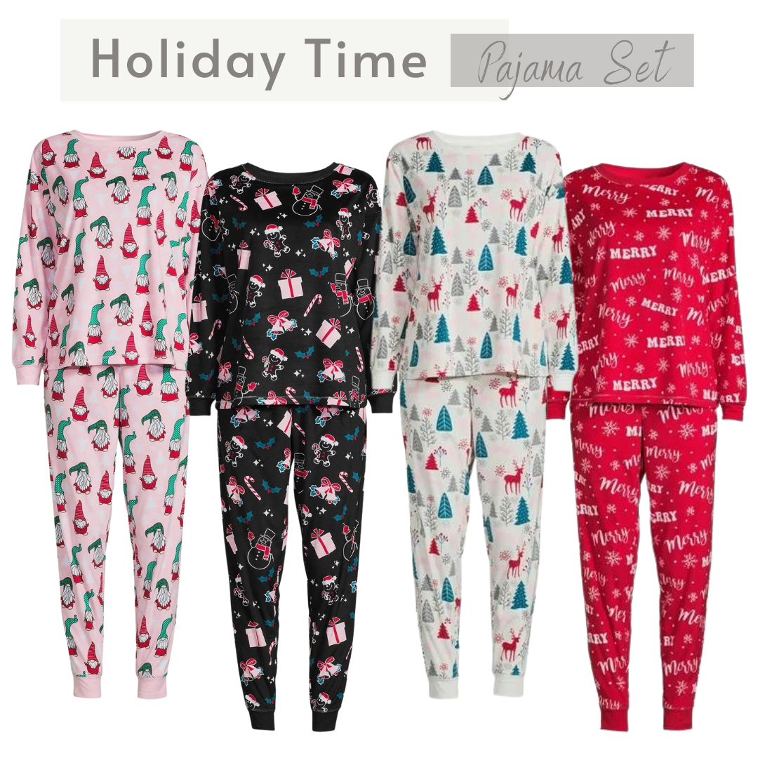 Holiday Time Christmas Pajama Sets