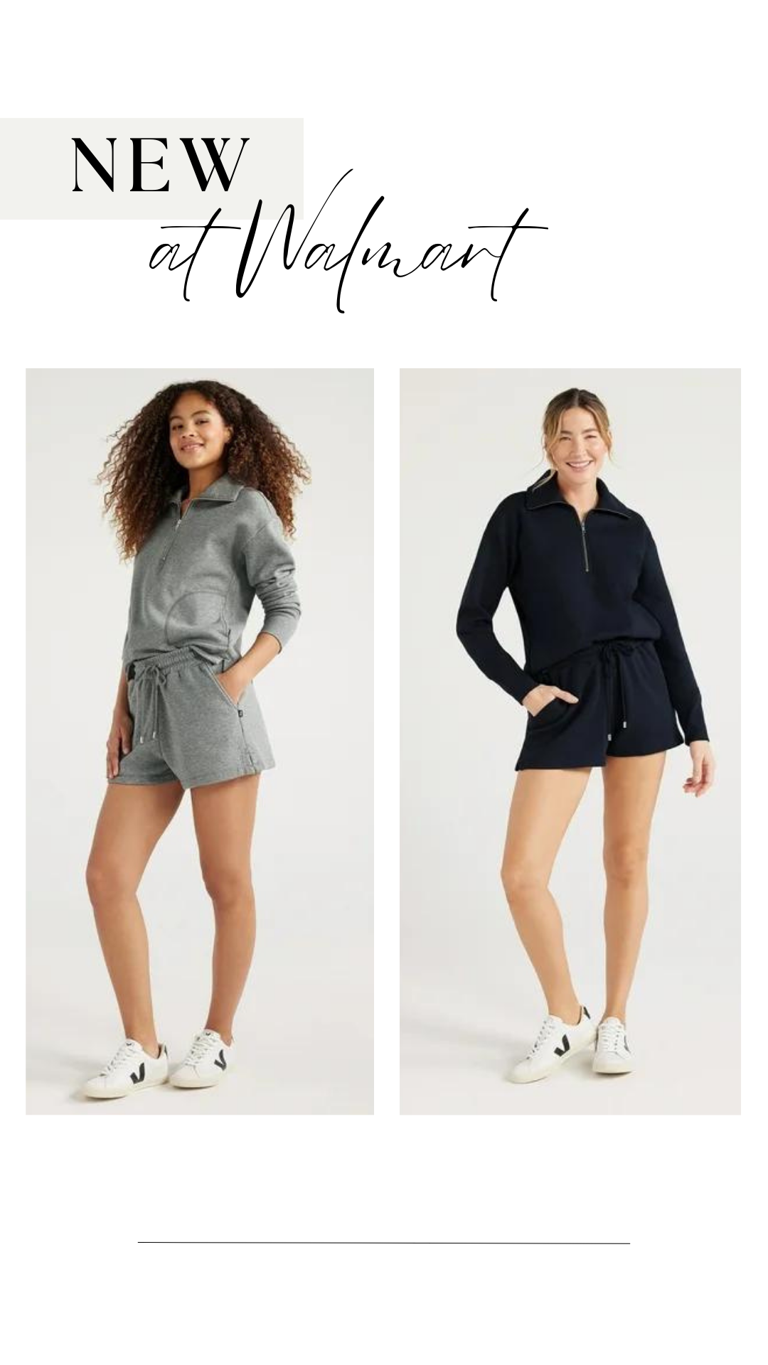 Free Assembly Half Zip Sweatshirt and Matching Shorts