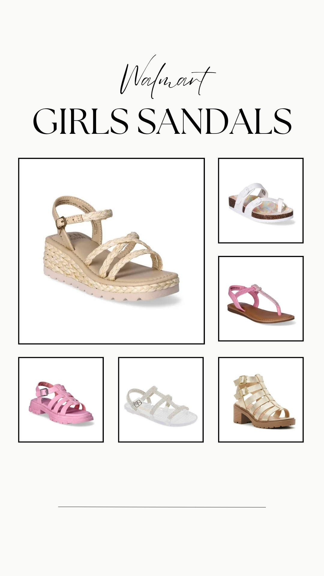 Walmart Girls Sandals