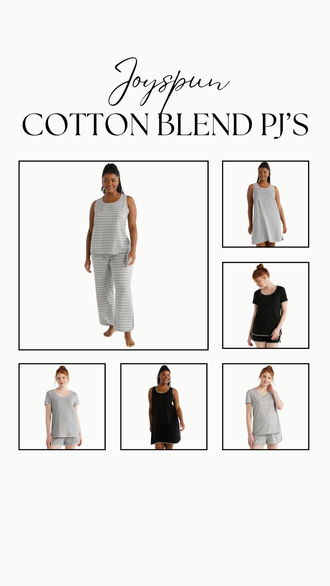 Joyspun Cotton Blend Pajamas
