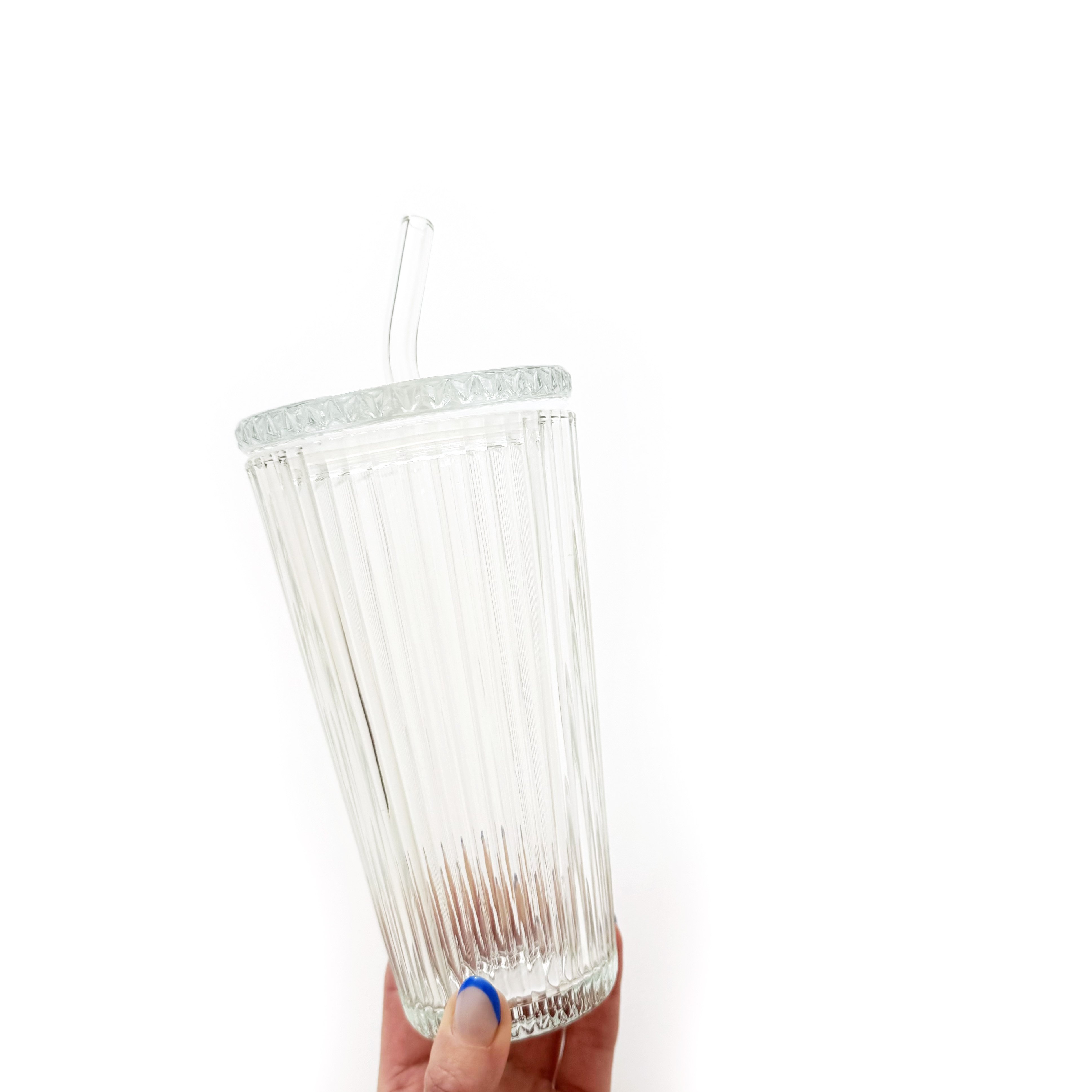 Better Homes & Gardens $4 Ribbed Glass Tumbler