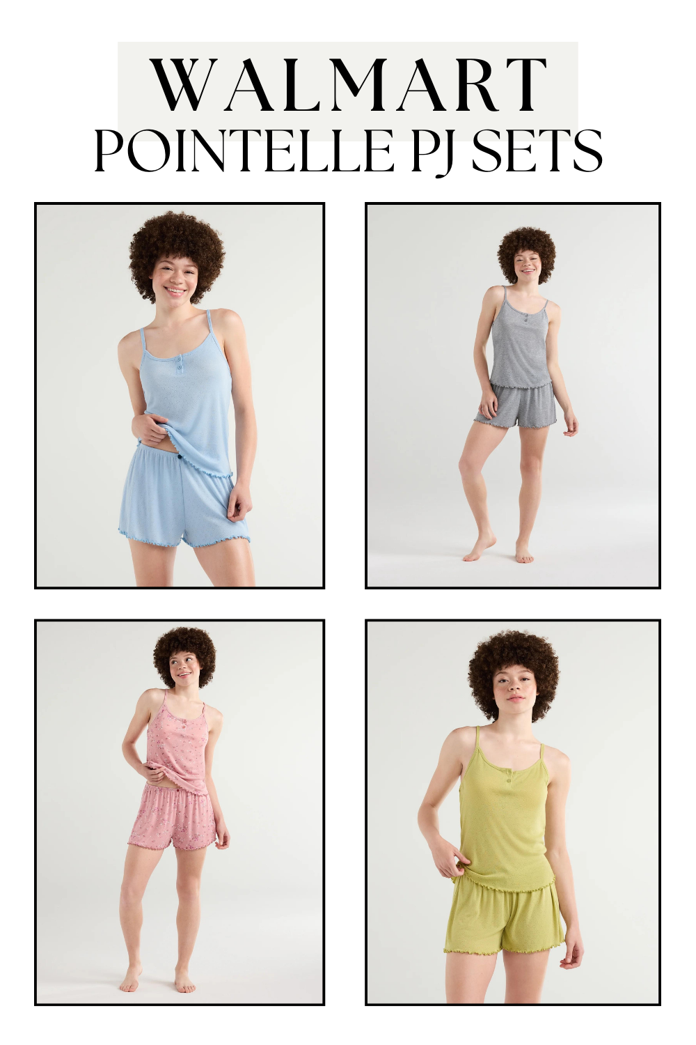 No Boundaries Pointelle Tank Top and Short Sleep Set