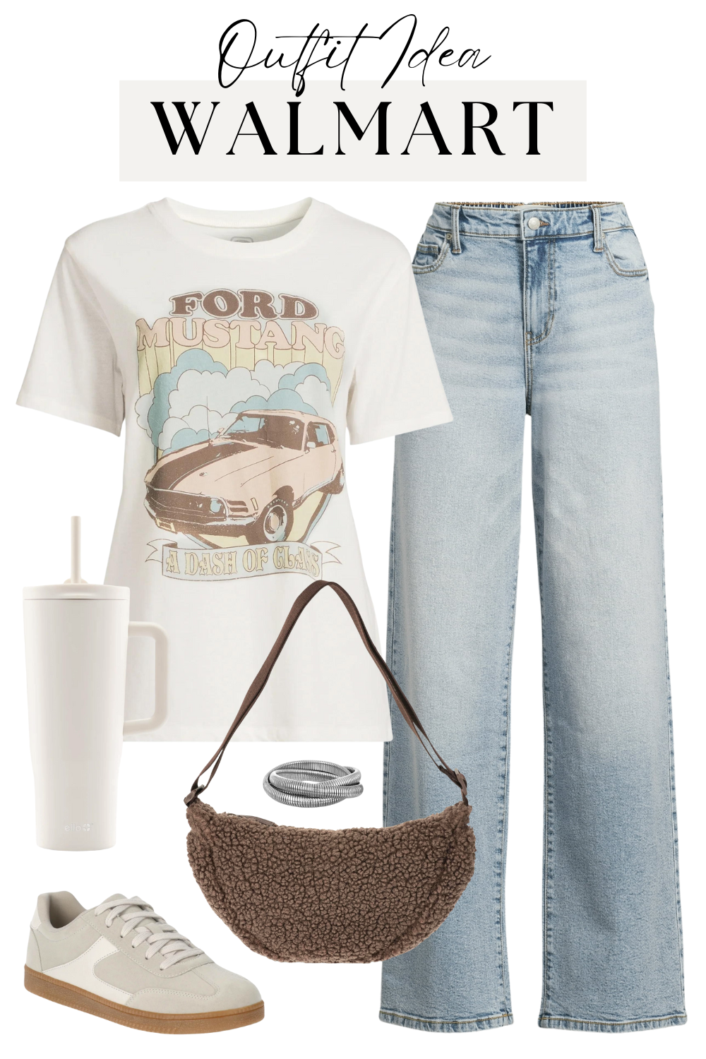 Walmart Graphic Tee Outfit Idea
