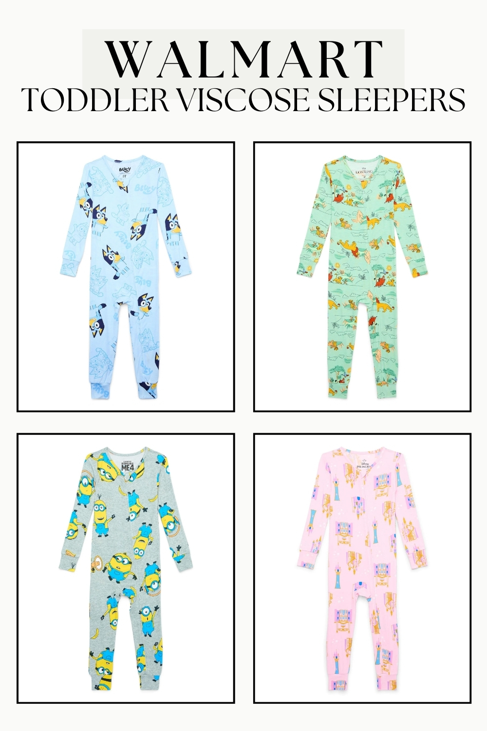 Walmart Toddler Viscose Sleepers