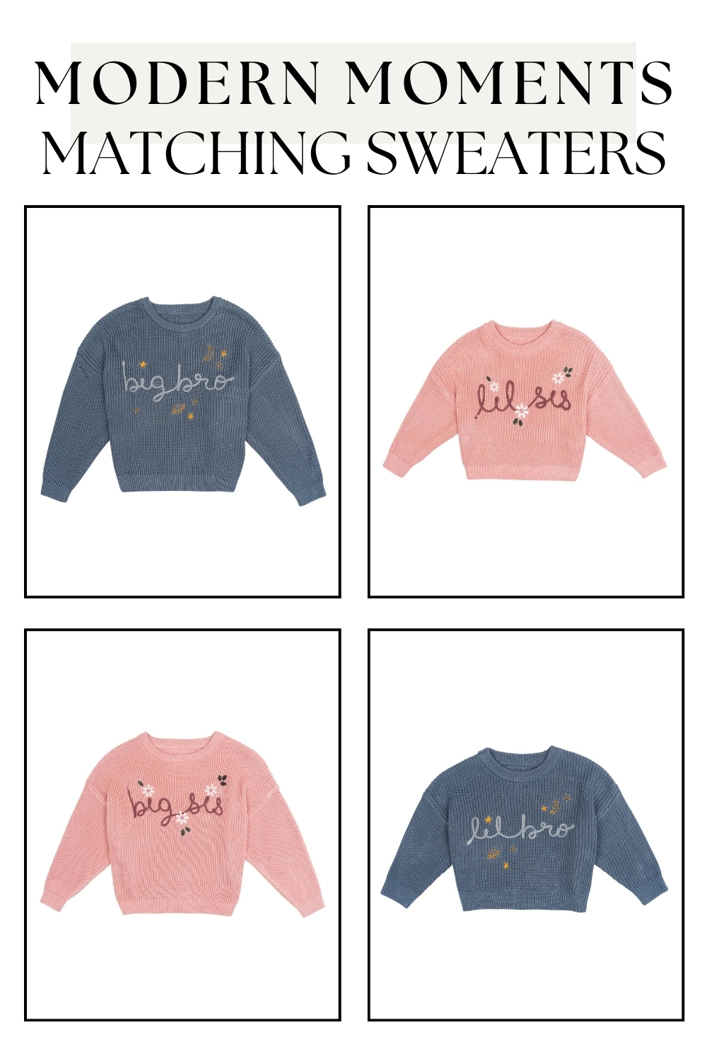 Modern Moments Matching Sweaters