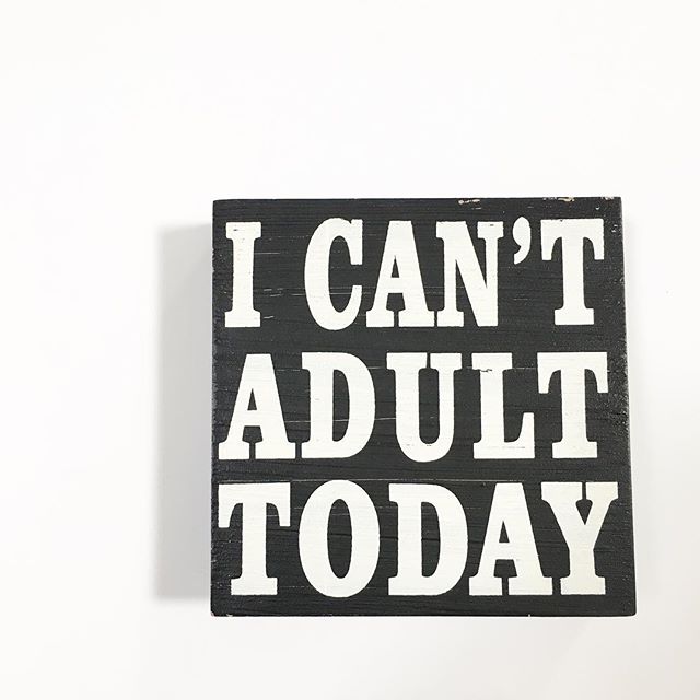 I Can’t Adult Today Box Art