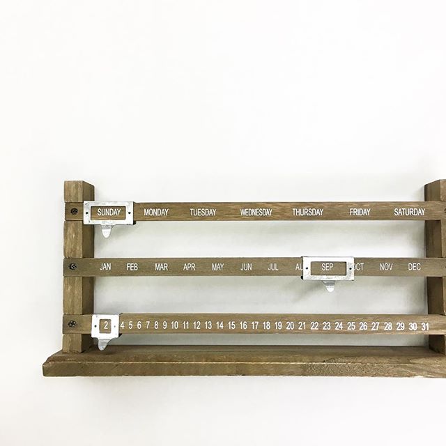 Rustic Wood Calendar