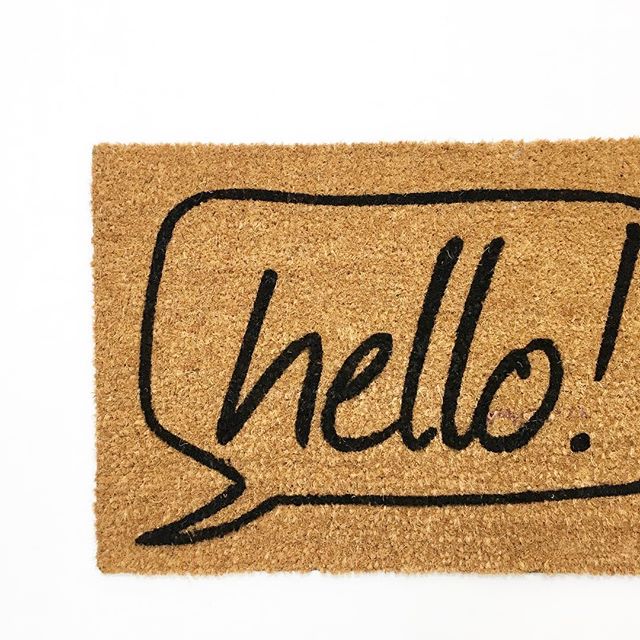 Mainstays Hello Bubble Printed Coir Doormat