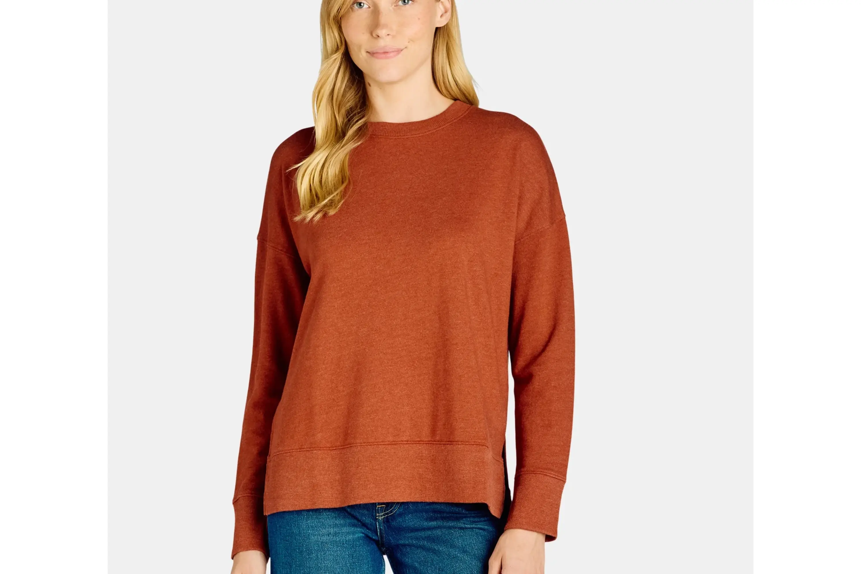 Time and tru women's crewneck sweatshirt sale