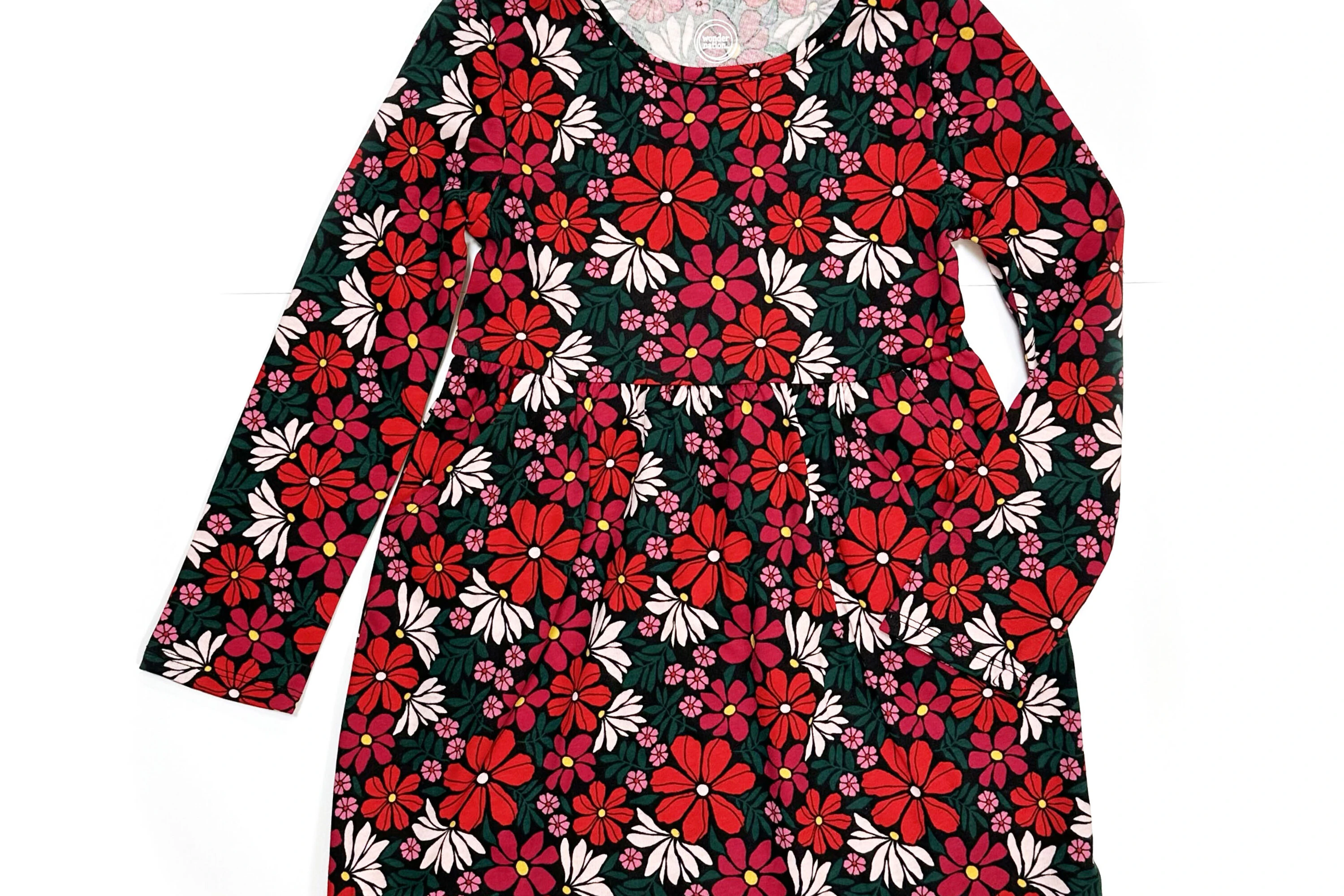 Wonder Nation Girls Long Sleeve Play Dress - Walmart Finds Wonder Nation Girls Long Sleeve Play Dress - Walmart Finds