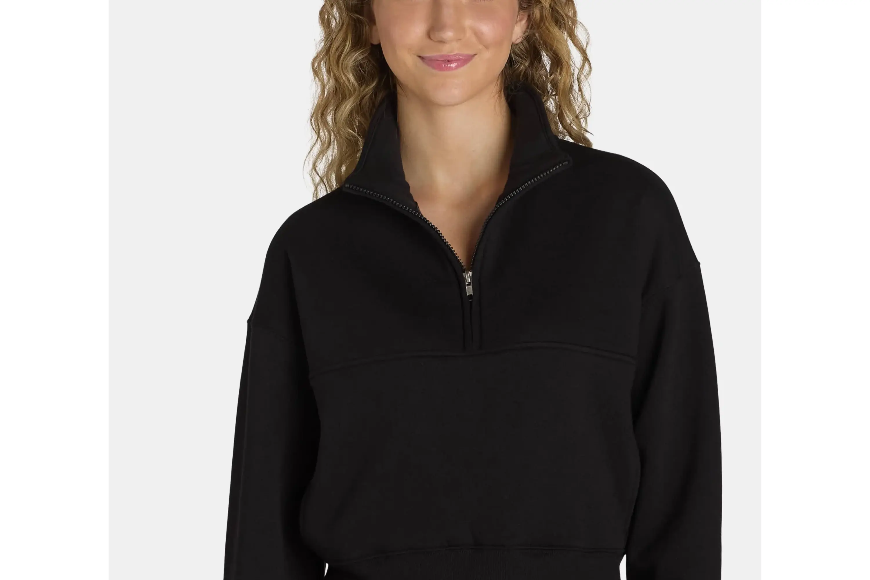 No Boundaries Half Zip Mock Neck Pullover - Walmart Finds