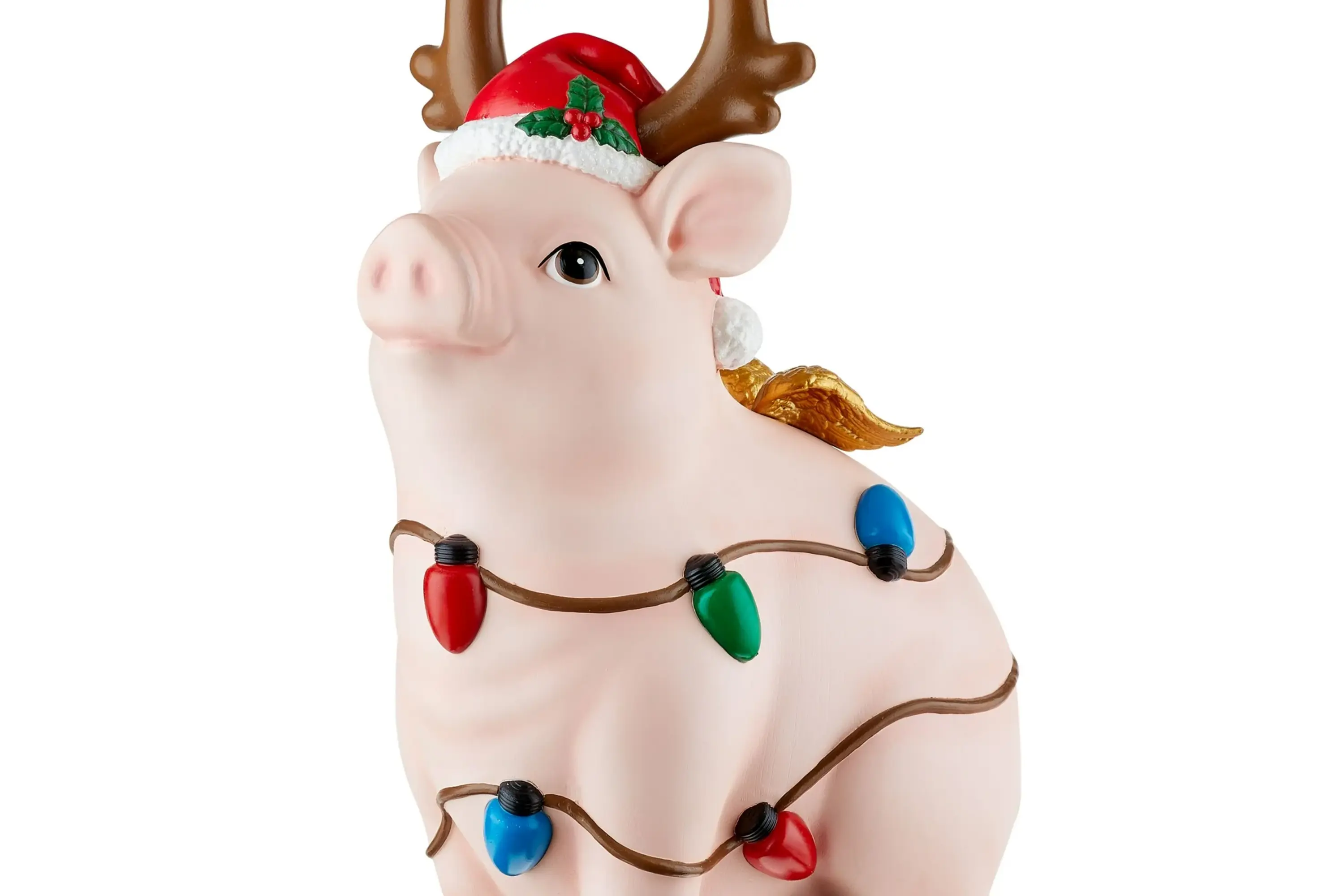 Holiday Time Blow Mold Light-Up Pig, 25