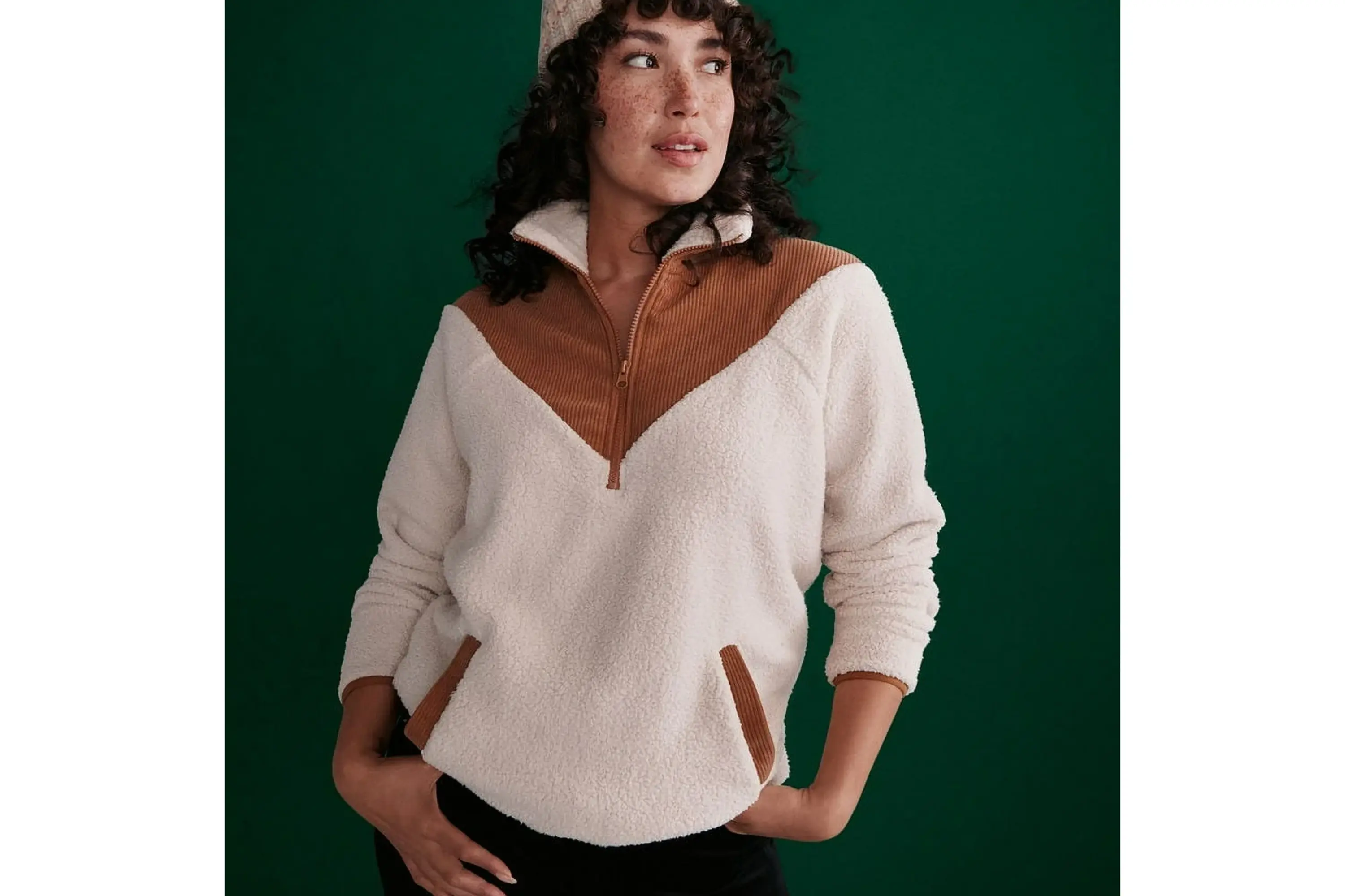 Time and Tru Corduroy Fleece Pullover - Walmart Finds