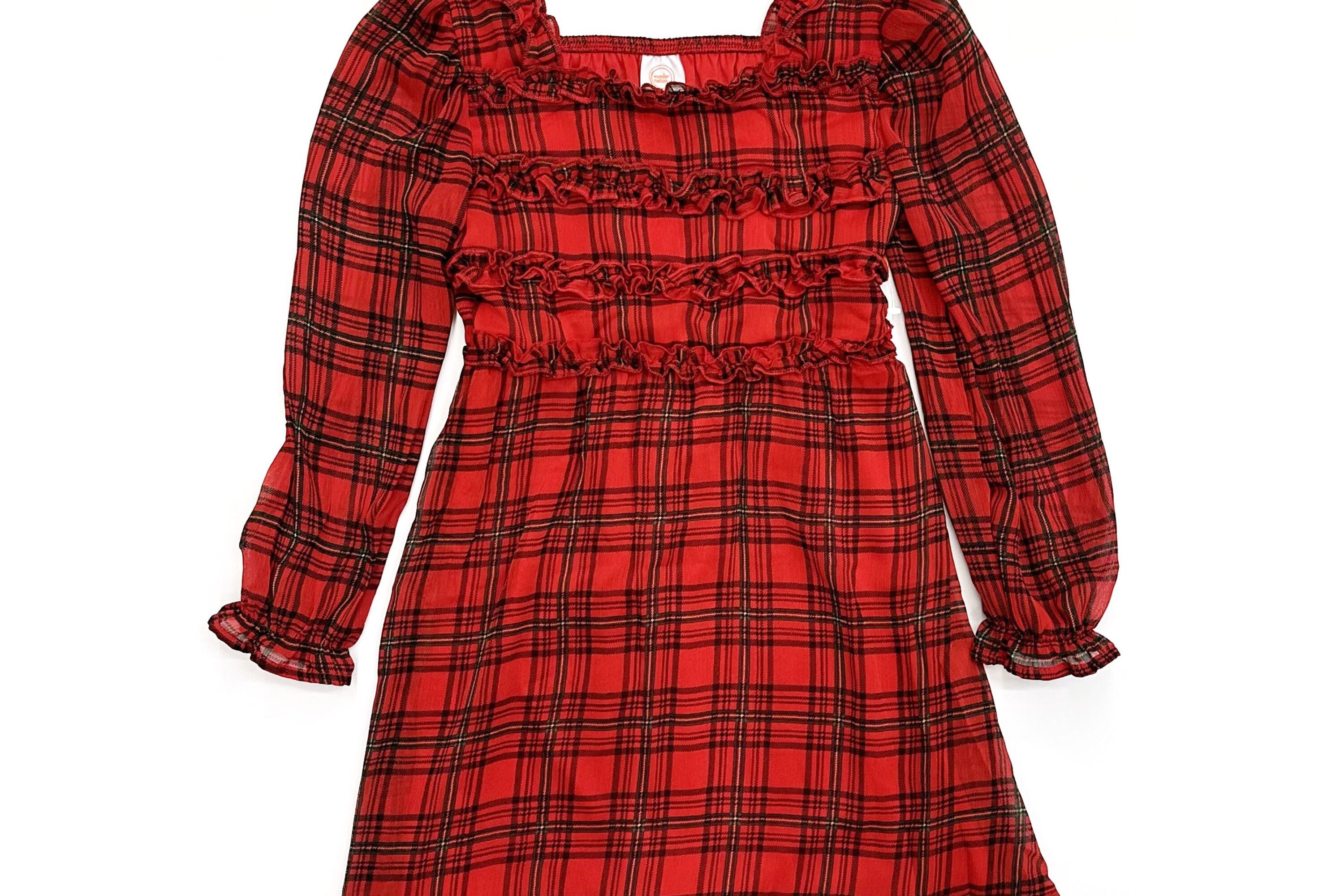 Red plaid high quality dress wonder nation