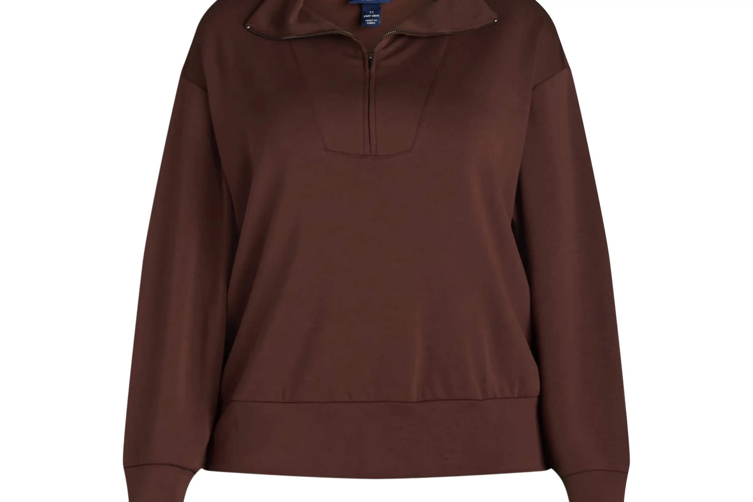 Scoop ScubaKnit Half Zip Sweatshirt
