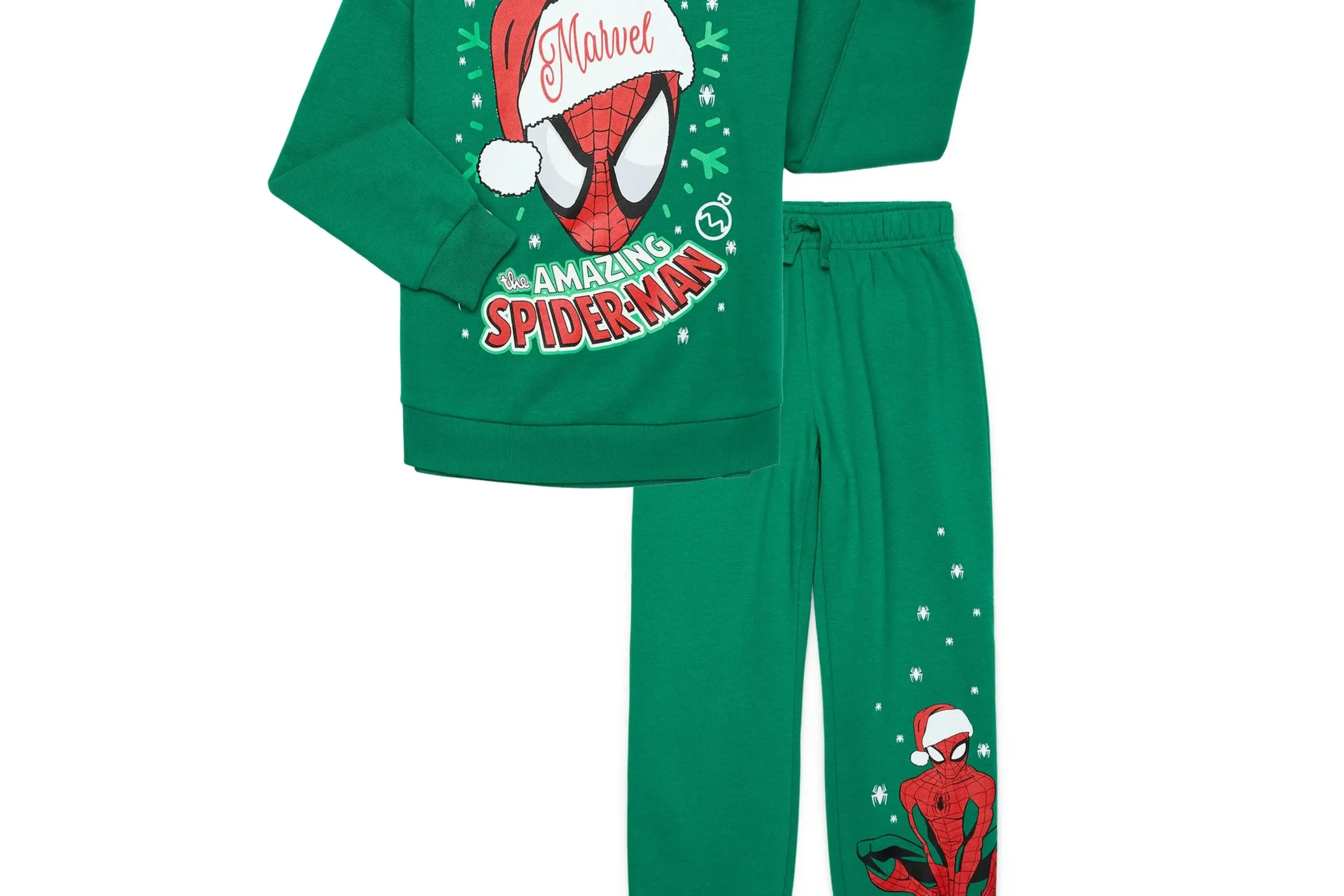 Boys Holiday Graphic Print Sweatshirt and Joggers Set Walmart Finds