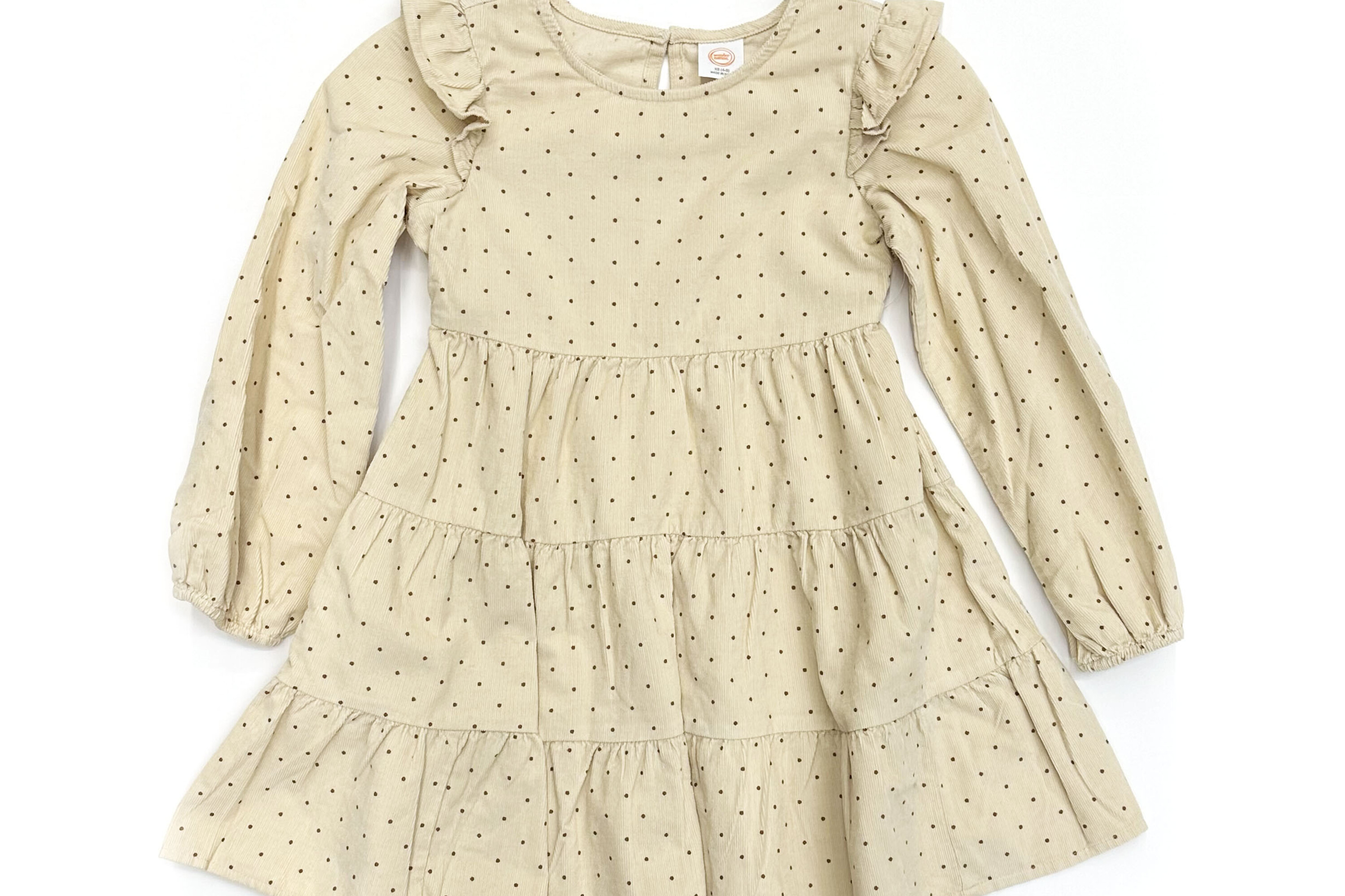 Wonder Nation Girls Cord Ruffle Dress - Walmart Finds