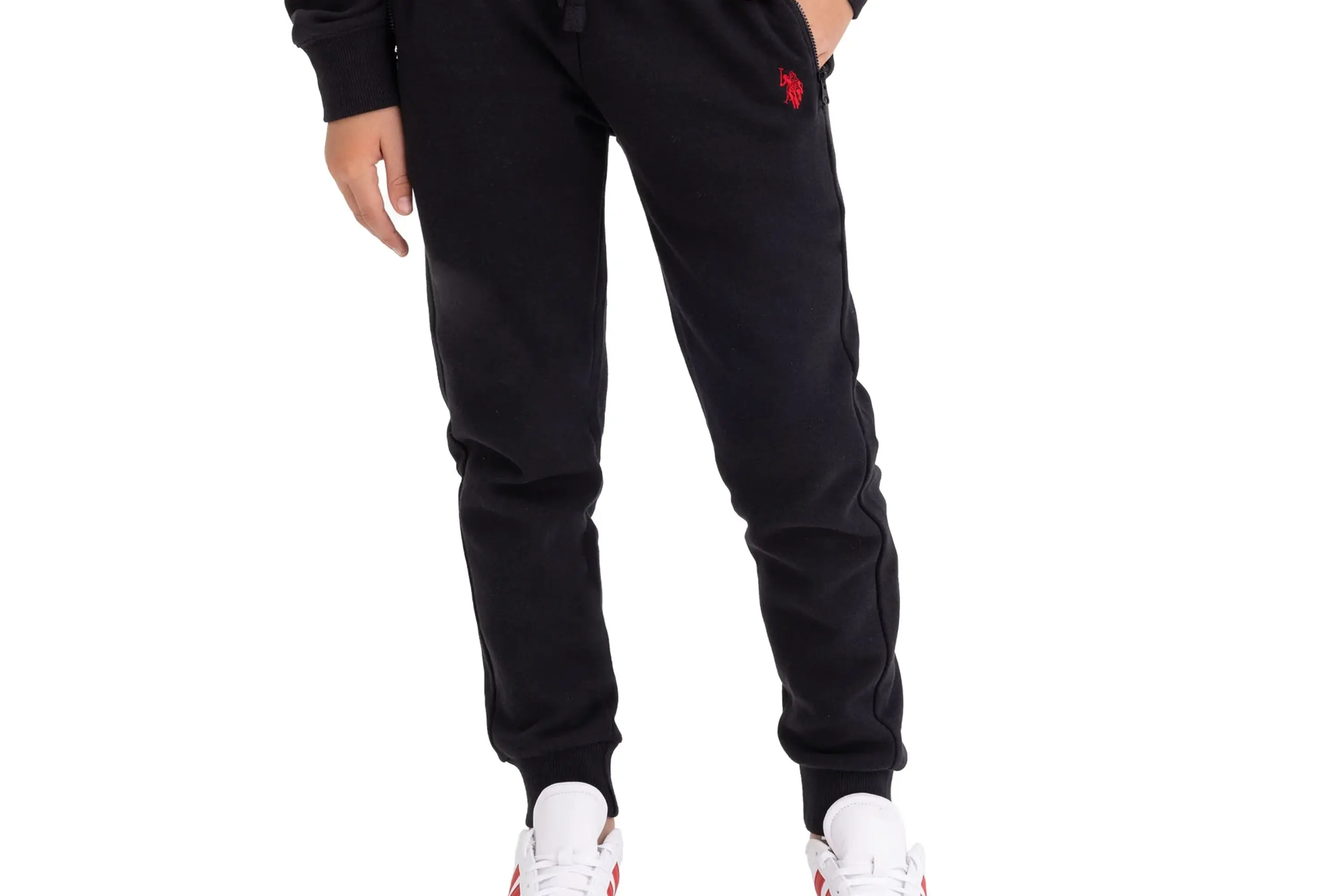 U.S. Polo Assn. Boys Fleece Jogger Pant Zip Pocket