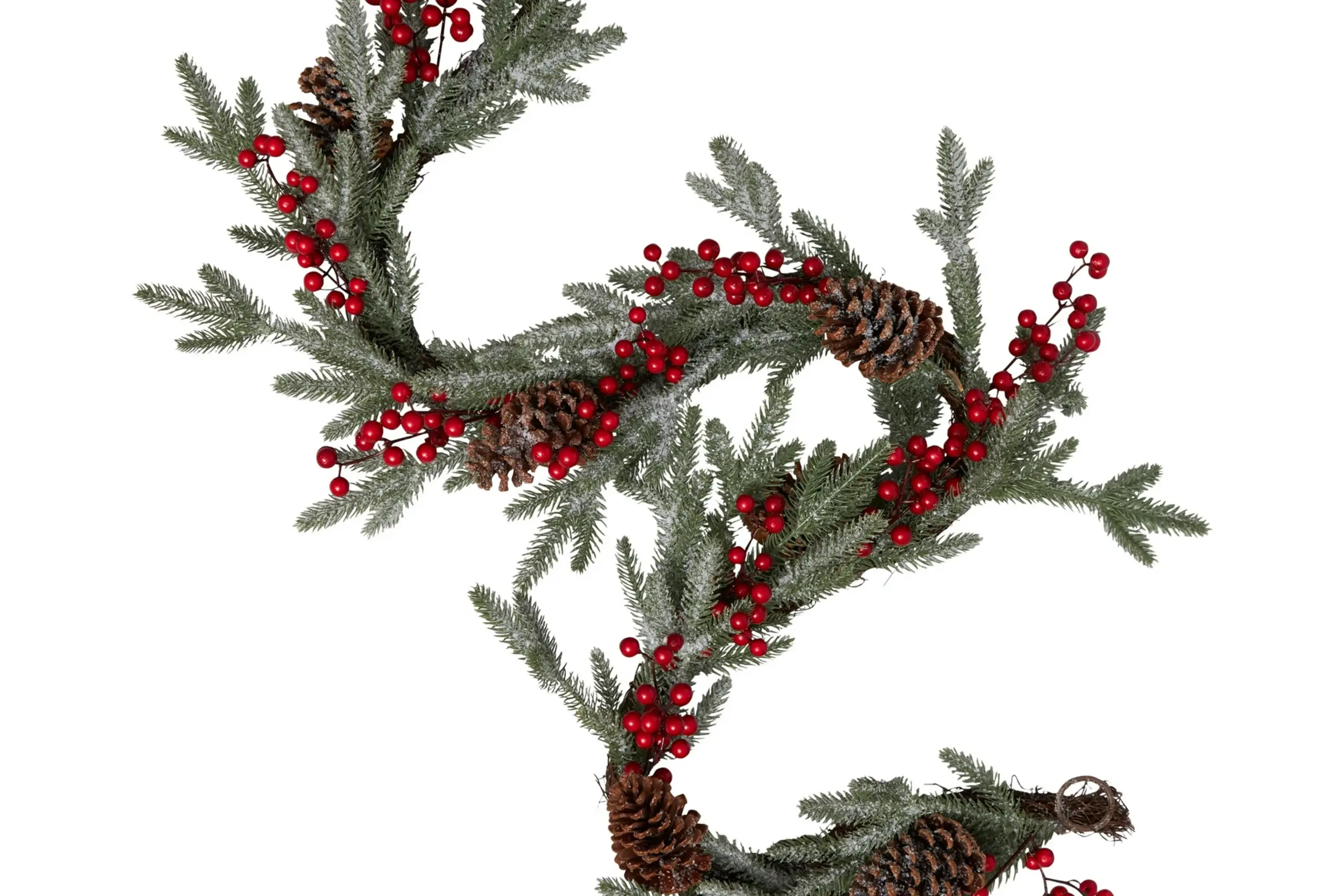 Holiday Time 6' Frosted Red Berry Garland