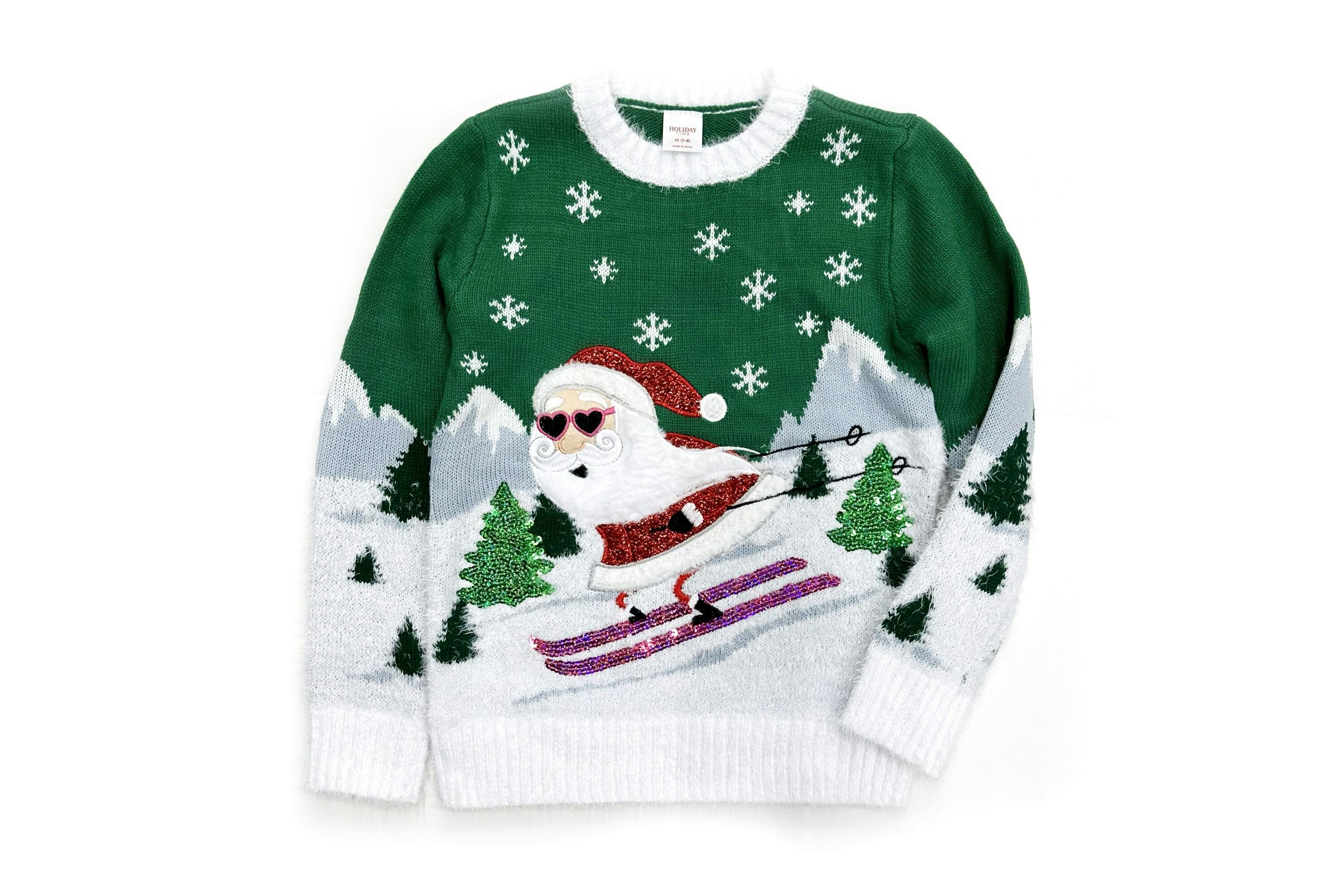 Holiday Time Girls' Embellished Christmas Sweater Walmart Finds