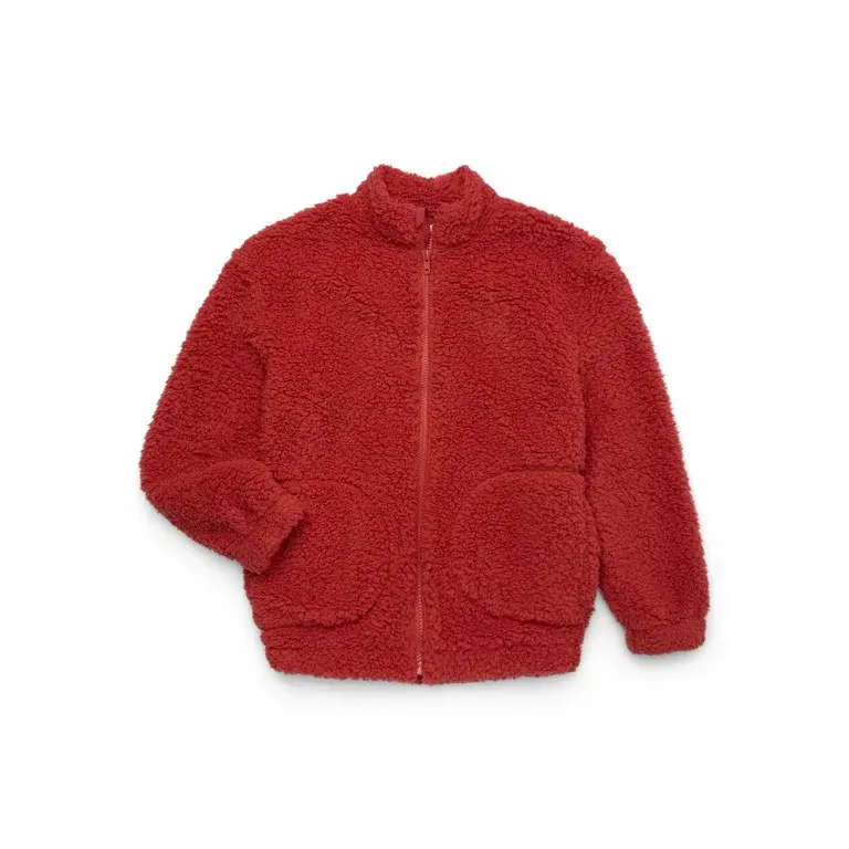Wonder Nation Boy's High Pile Fleece Zip Up