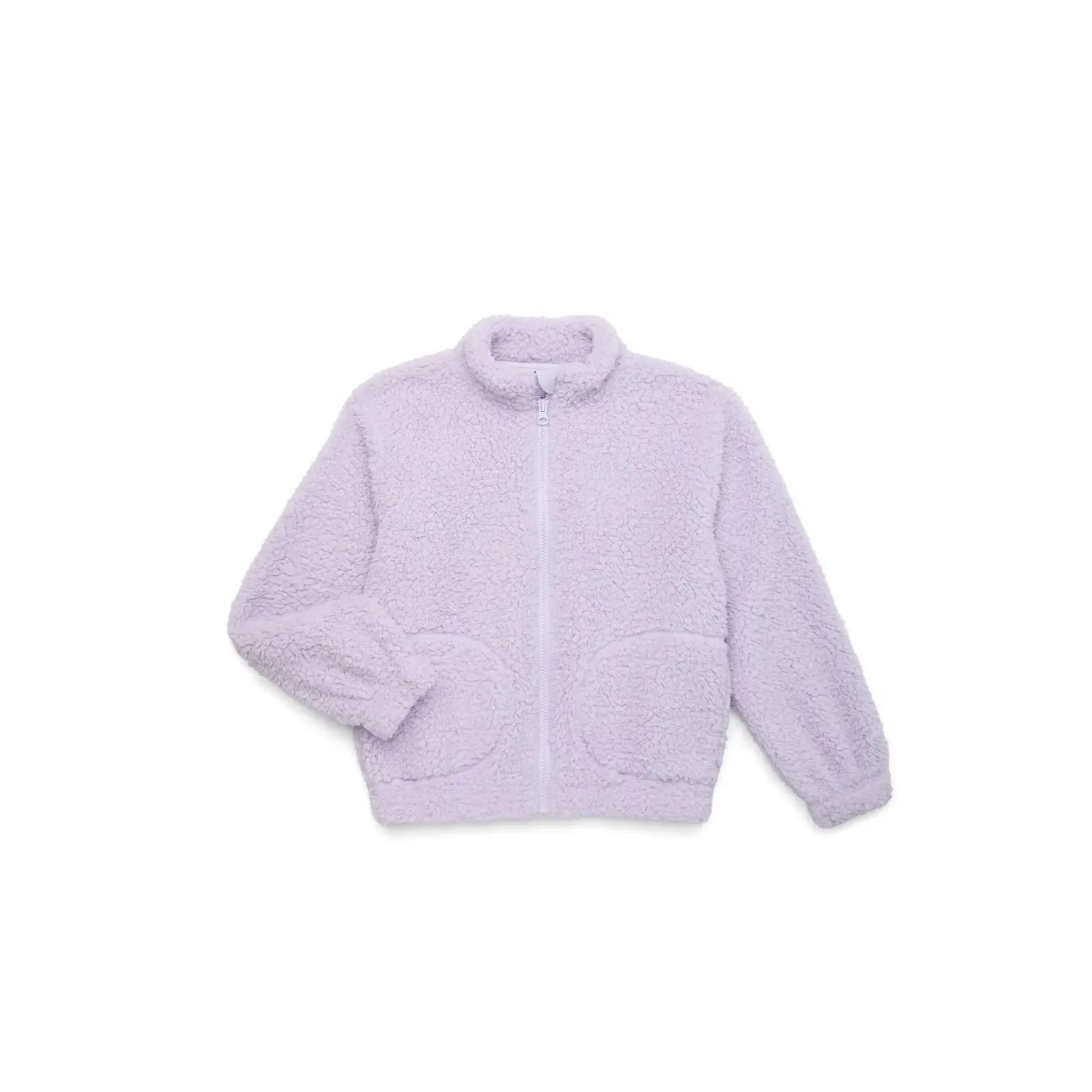 Wonder Nation Girl's High Pile Fleece Zip Up