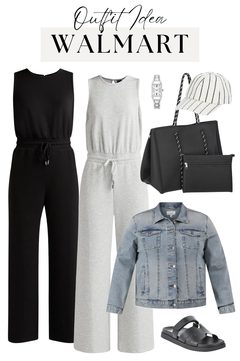 Walmart Spring Outfit Idea - Scoop Jumpsuit