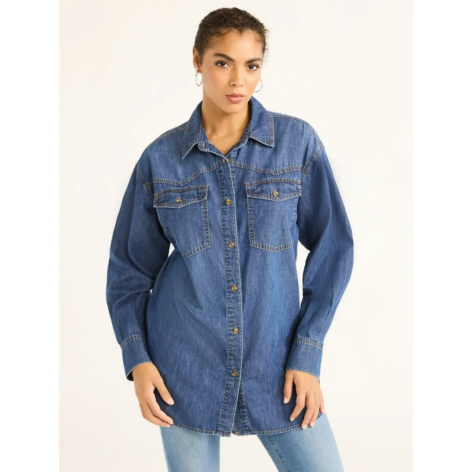 Sofia Jeans Oversized Boyfriend Shirt