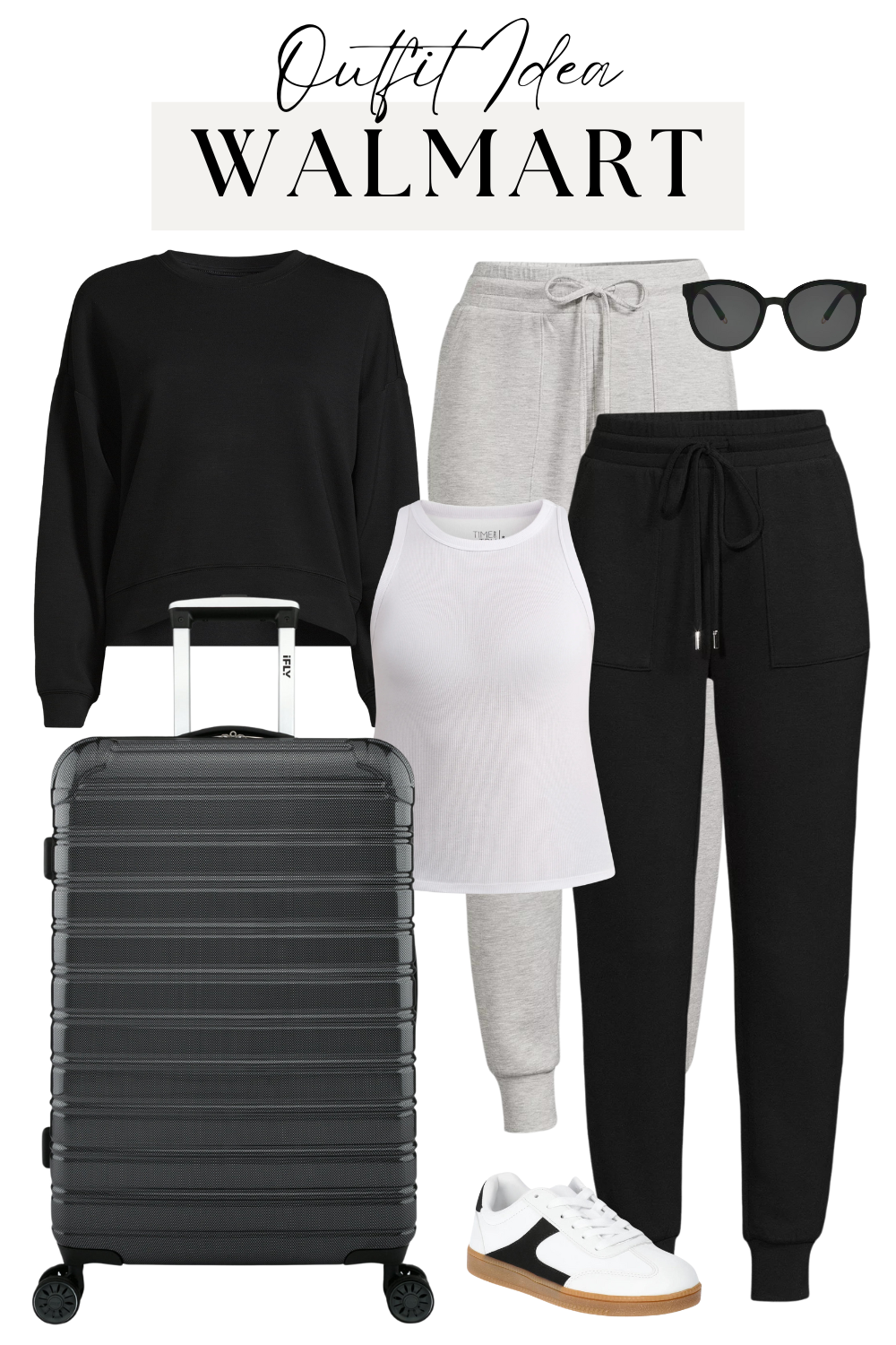 Walmart Outfit Idea  - Scoop ScubaKnit Travel Look