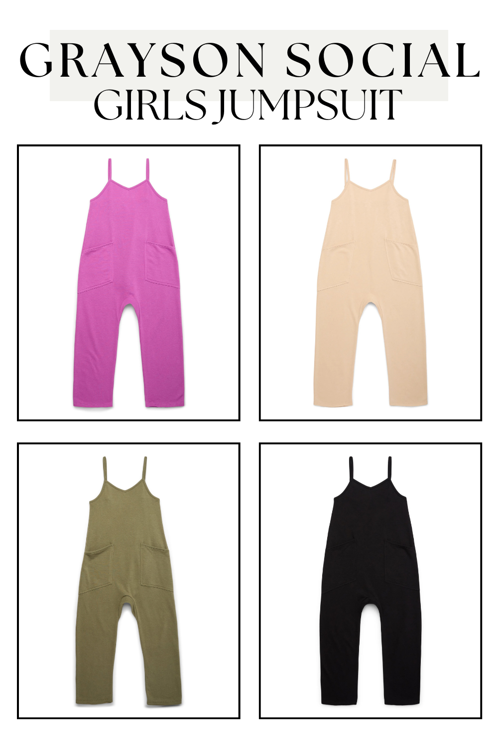 Grayson Social Girls Jumpsuit