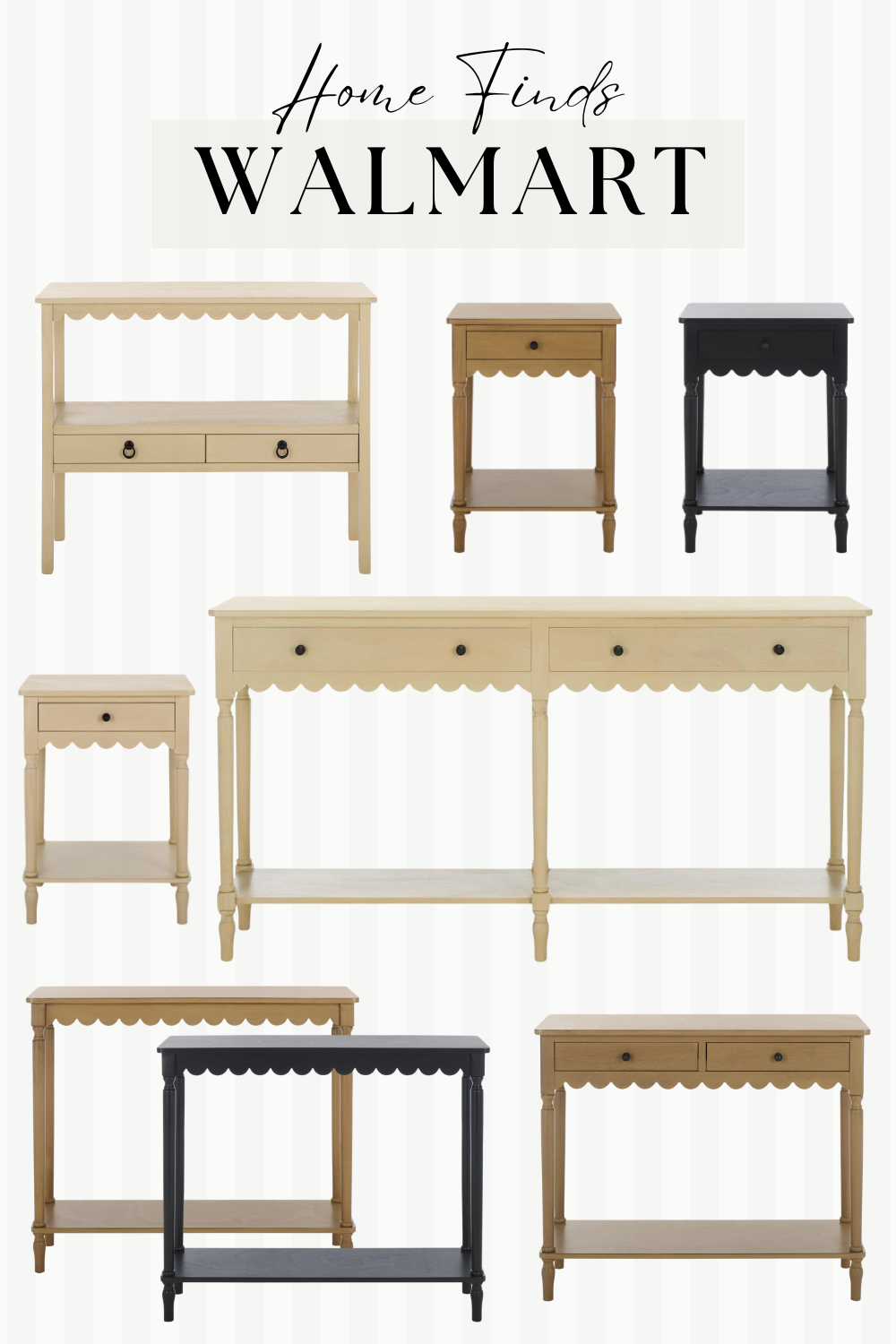 Walmart Home Finds - Safavieh Scalloped Accent Tables