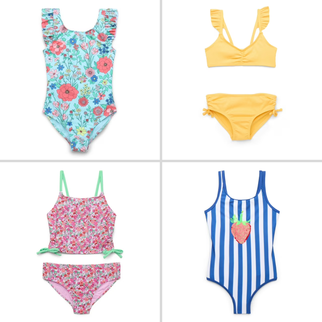 Wonder Nation Girls Swimwear