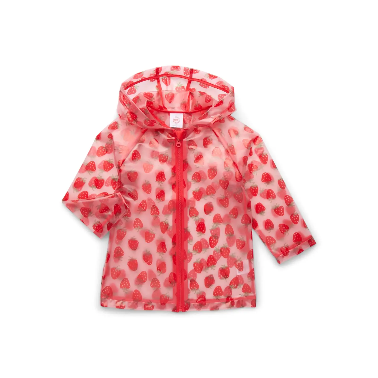 Wonder Nation Toddler Girl Rain Jacket - Strawberry