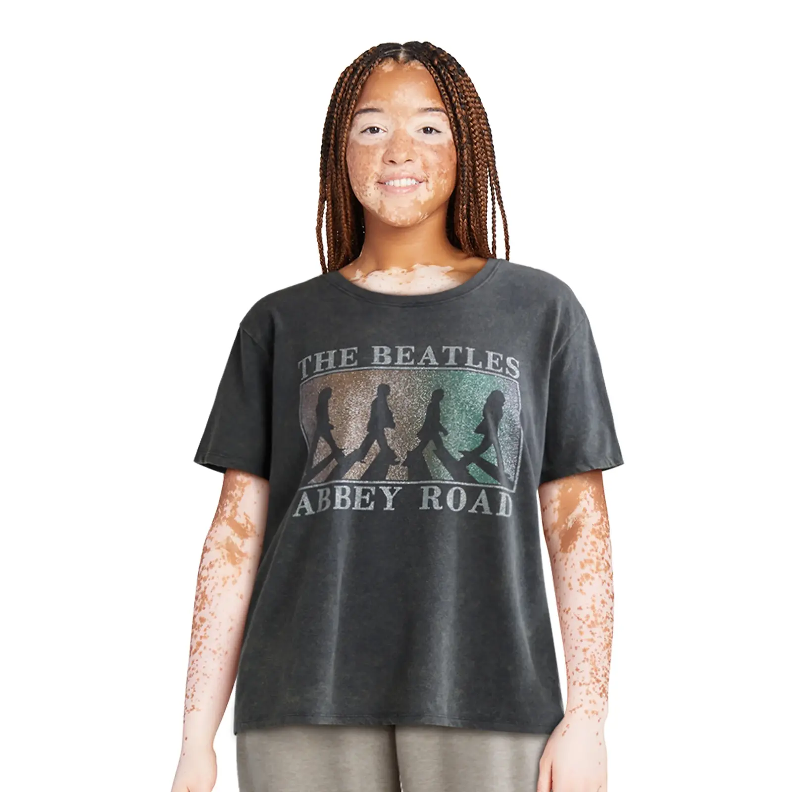 Time and Tru Beatles Abbey Road Graphic Band Tee
