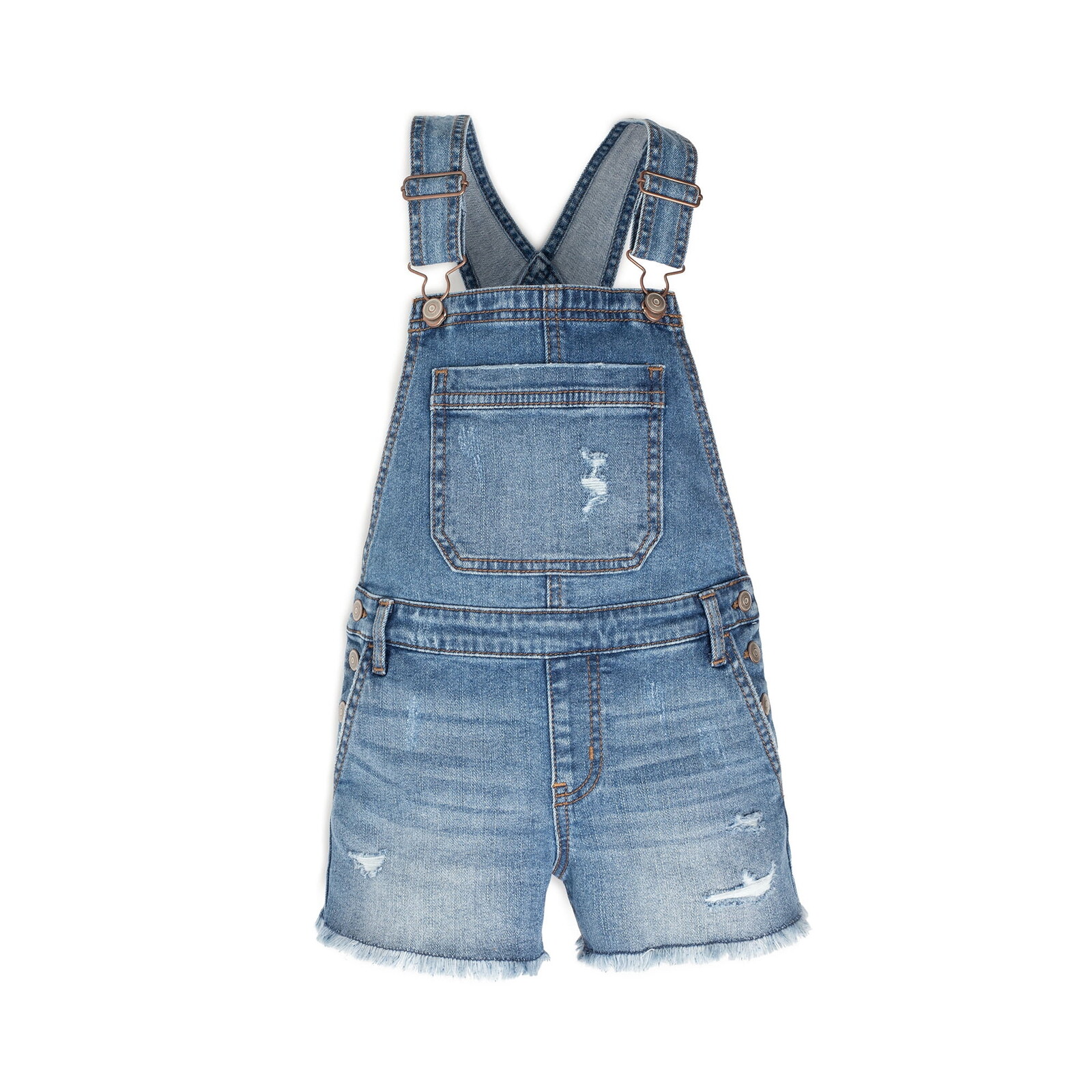 Wonder Nation Girls Denim Shortall