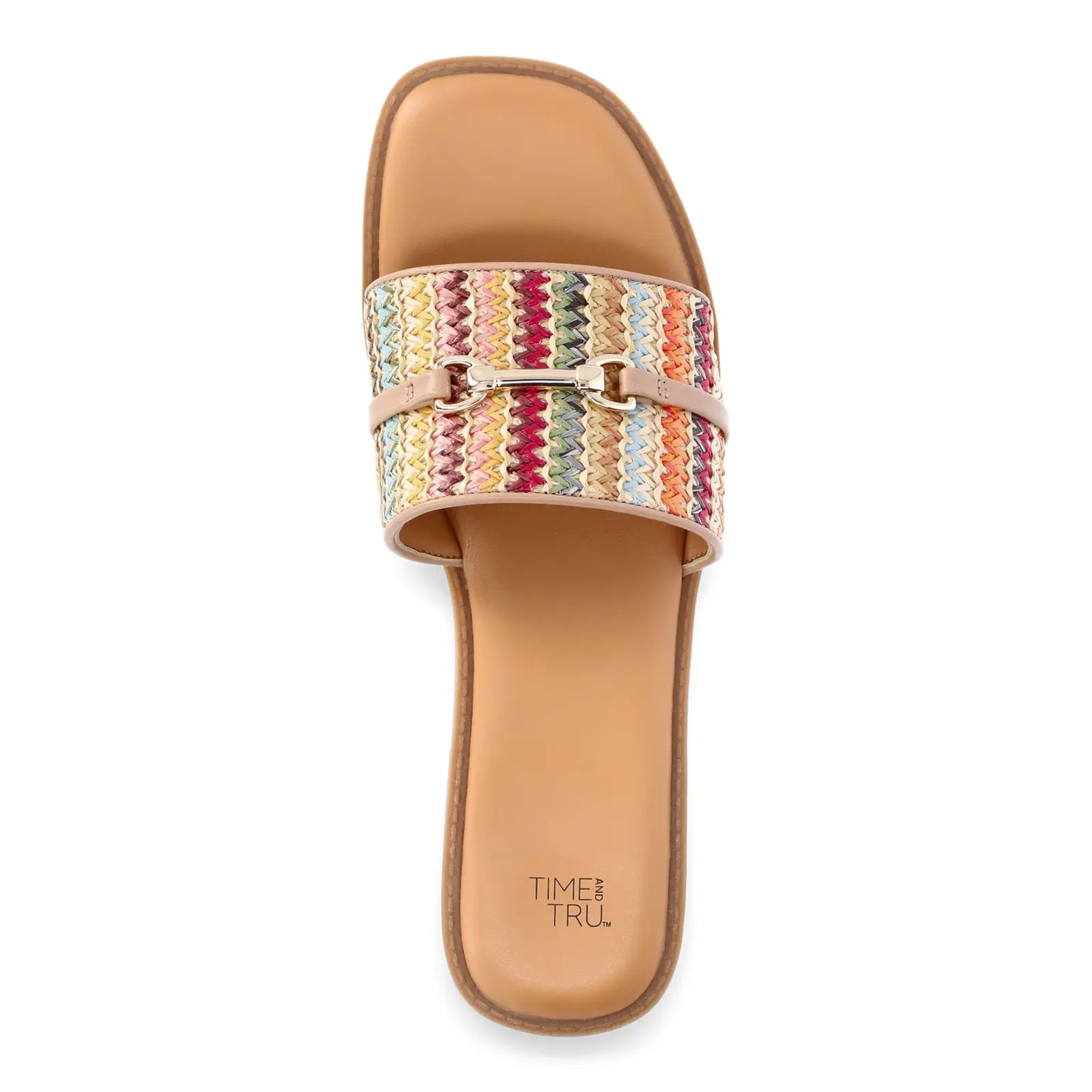Time and Tru Horsebit Hardware Slide Sandal