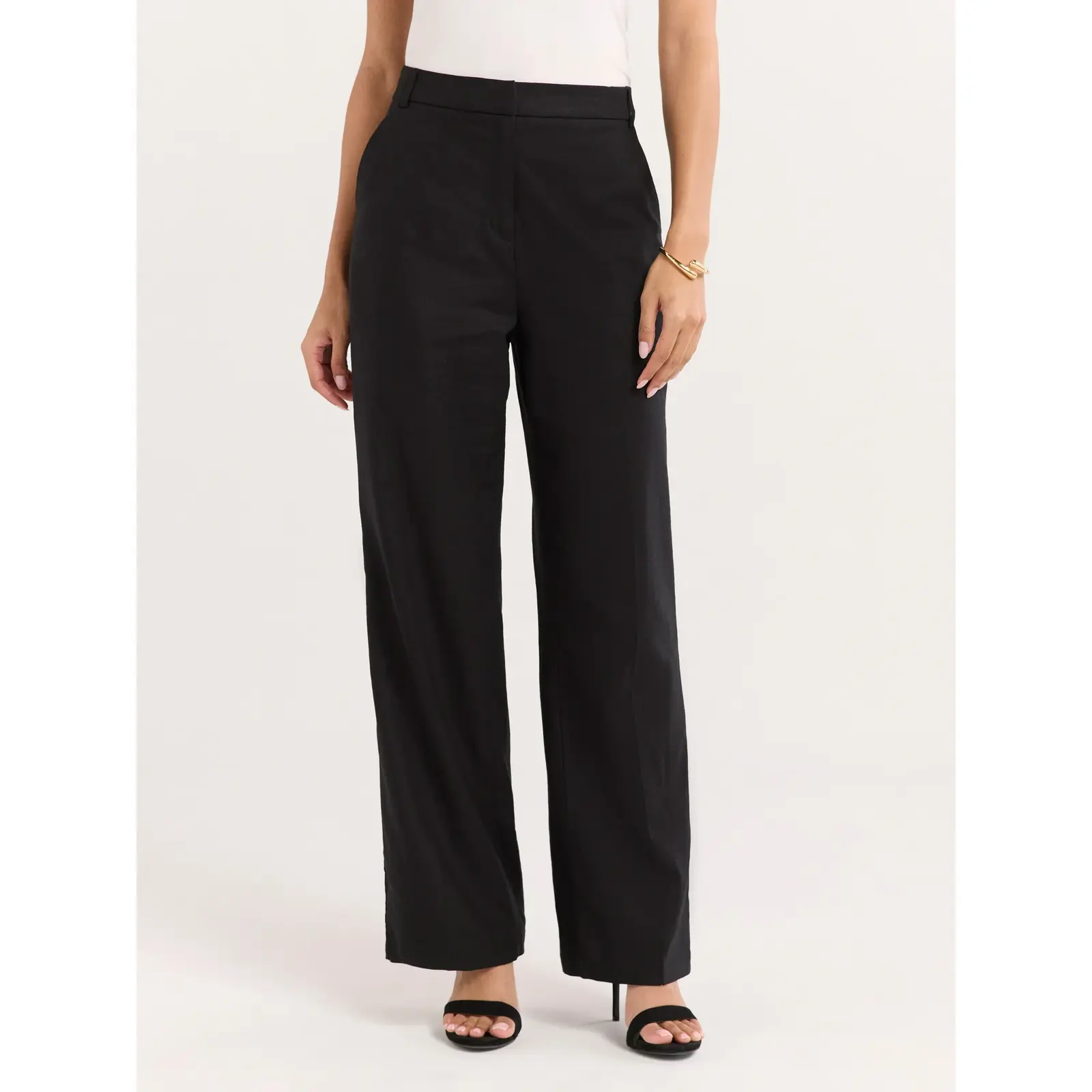 Sofia Jeans Linen Blend Wide Leg Pants, 32