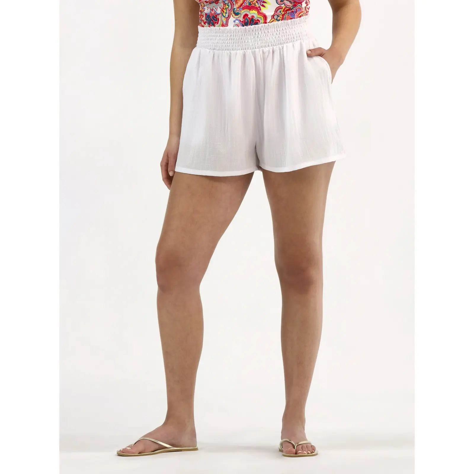 Time and Tru Shimmery Woven Shorts Coverup