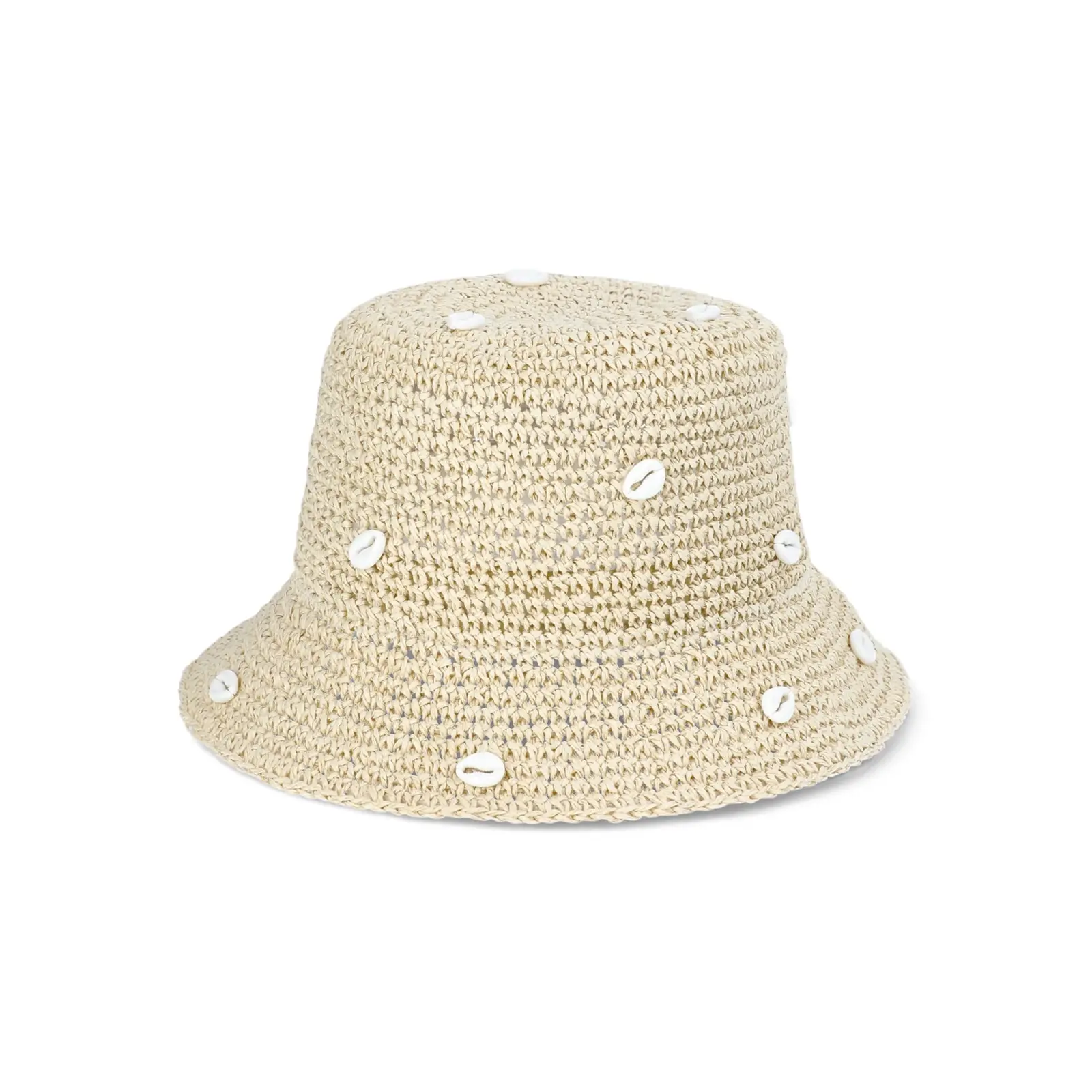 Time and Tru Paper Bucket with Seashells