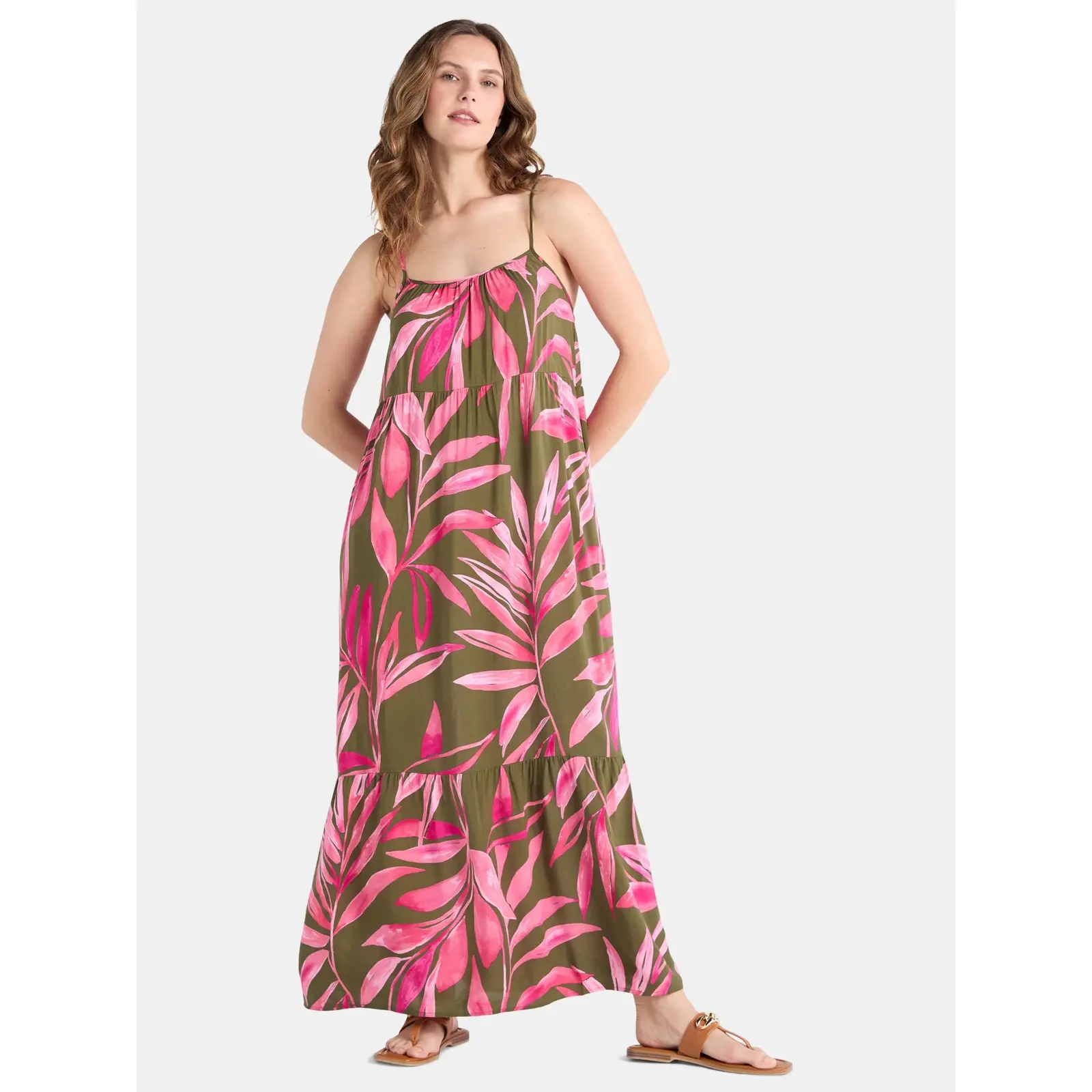 Time and Tru Tiered Maxi Dress