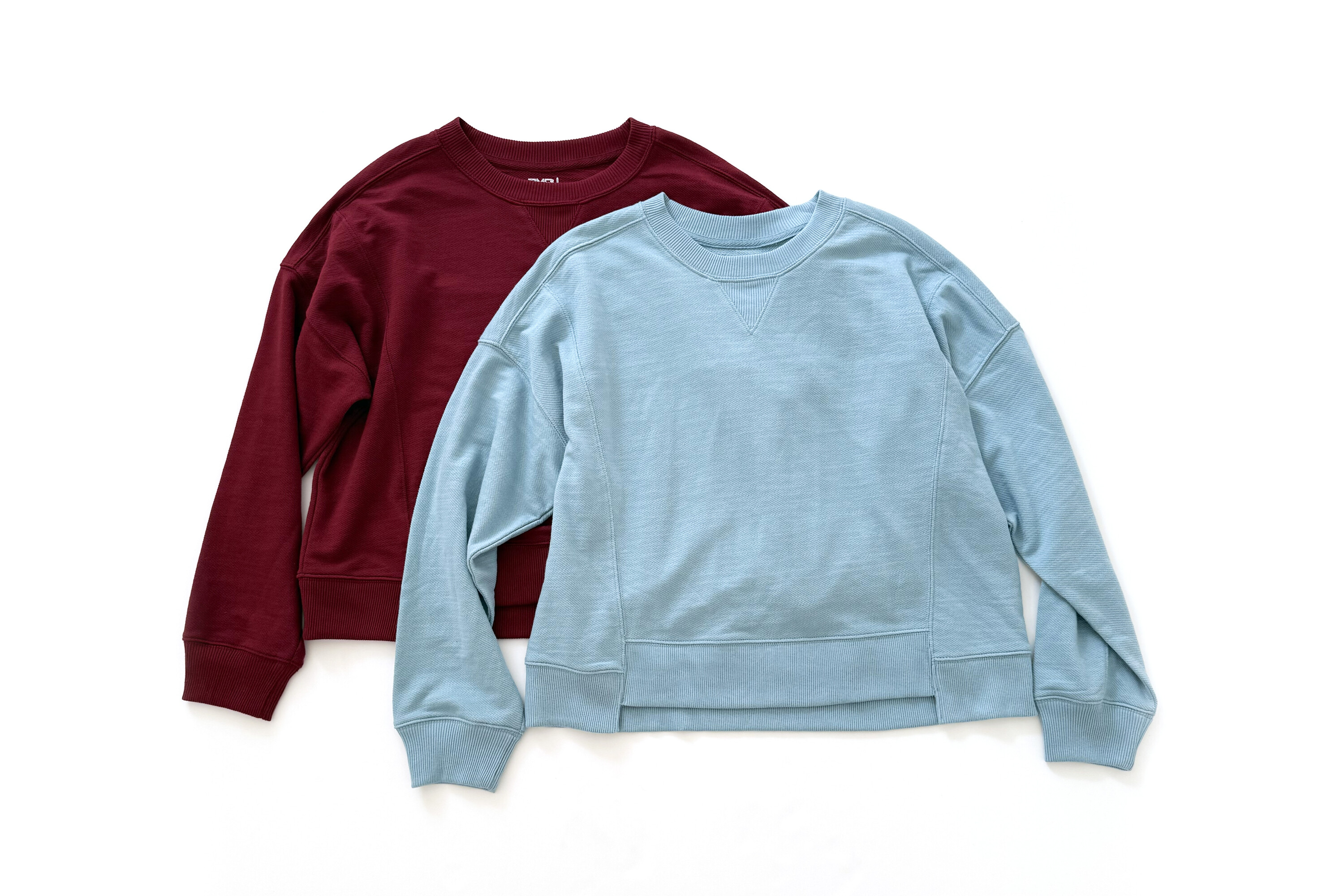 Time and Tru Ribbed Panel Sweatshirt