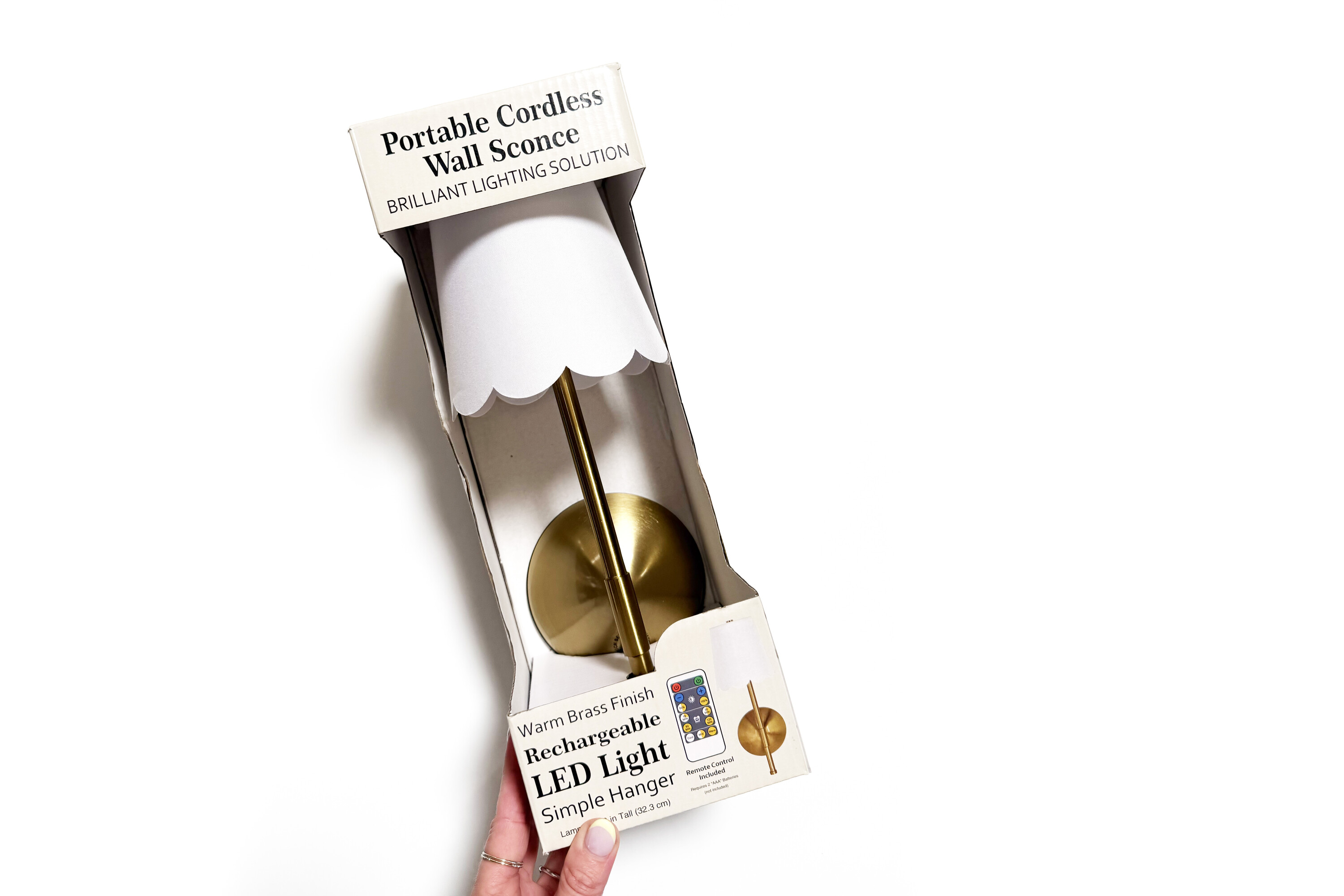 Home Decor Collection Scalloped Cordless Wall Sconce