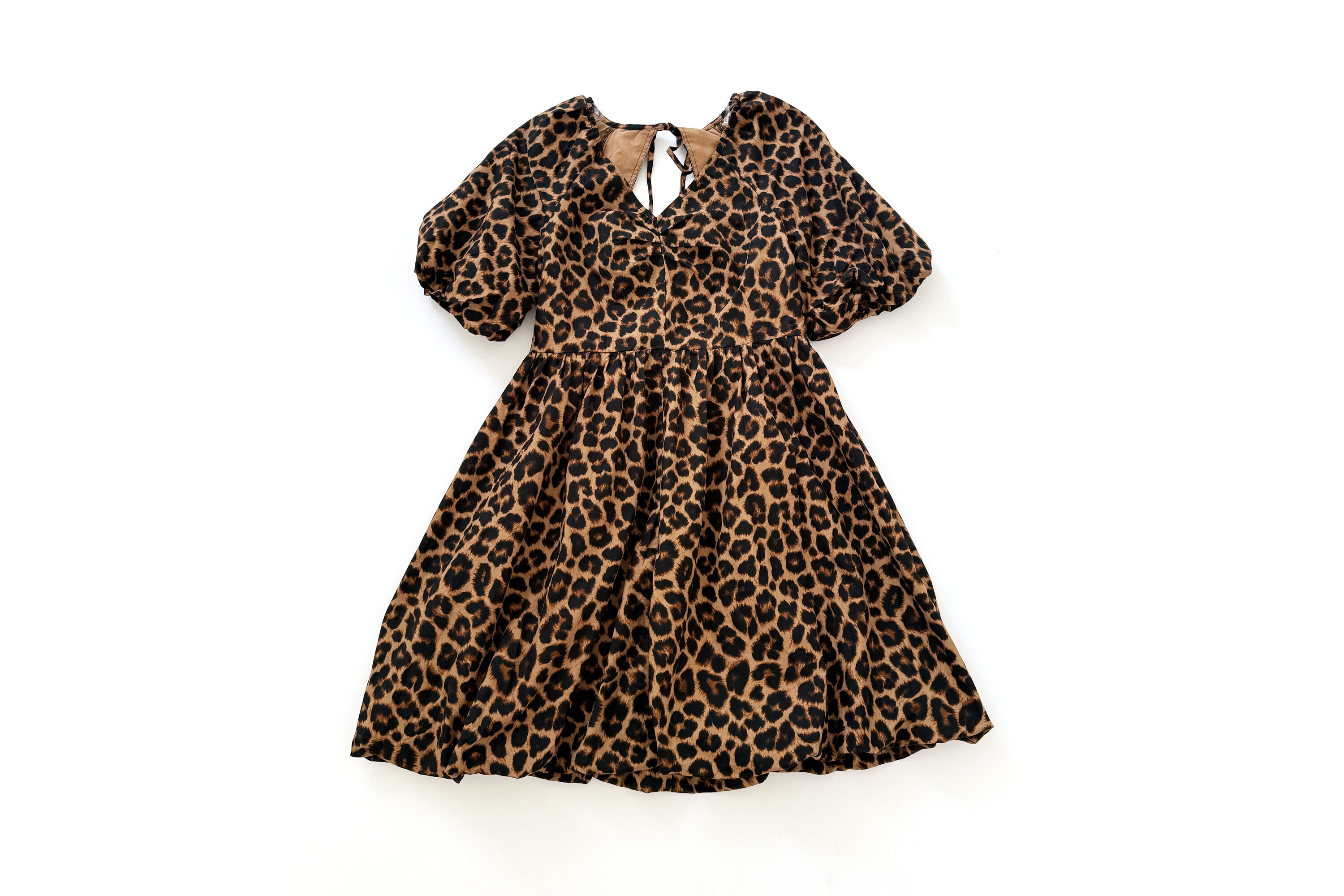 Time and Tru Cotton Bubble Hem Mini Dress