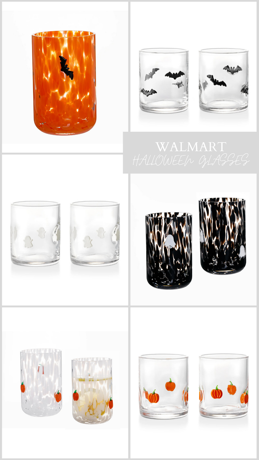 Halloween Drinking Glasses at Walmart
